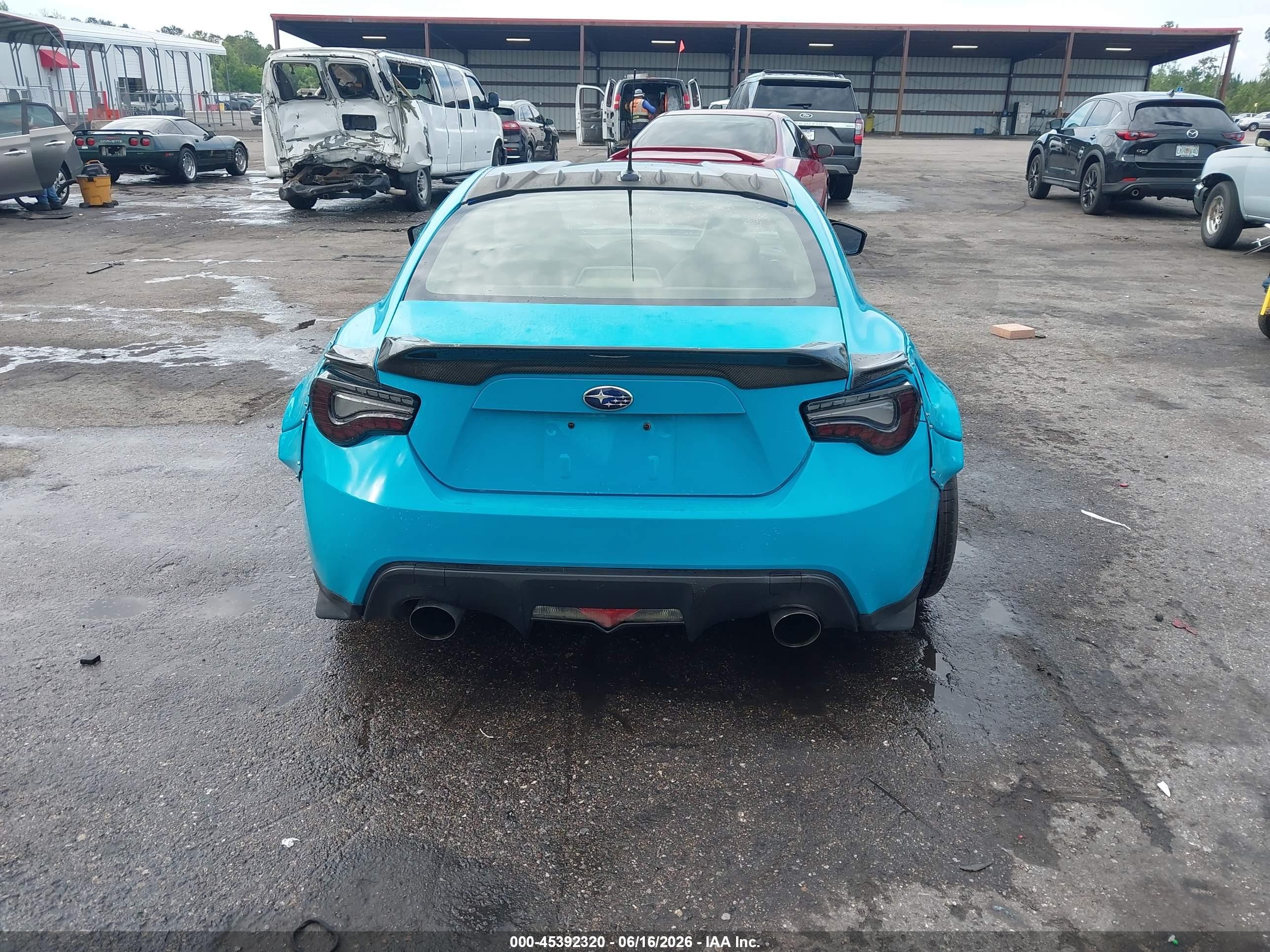 2014 Subaru Brz Limited Blue vin: JF1ZCAC17E9603030