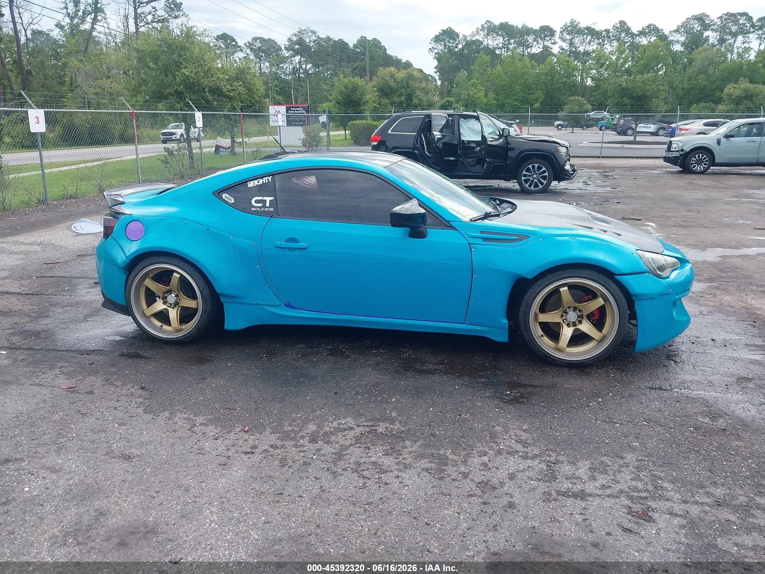 2014 Subaru Brz Limited Blue vin: JF1ZCAC17E9603030