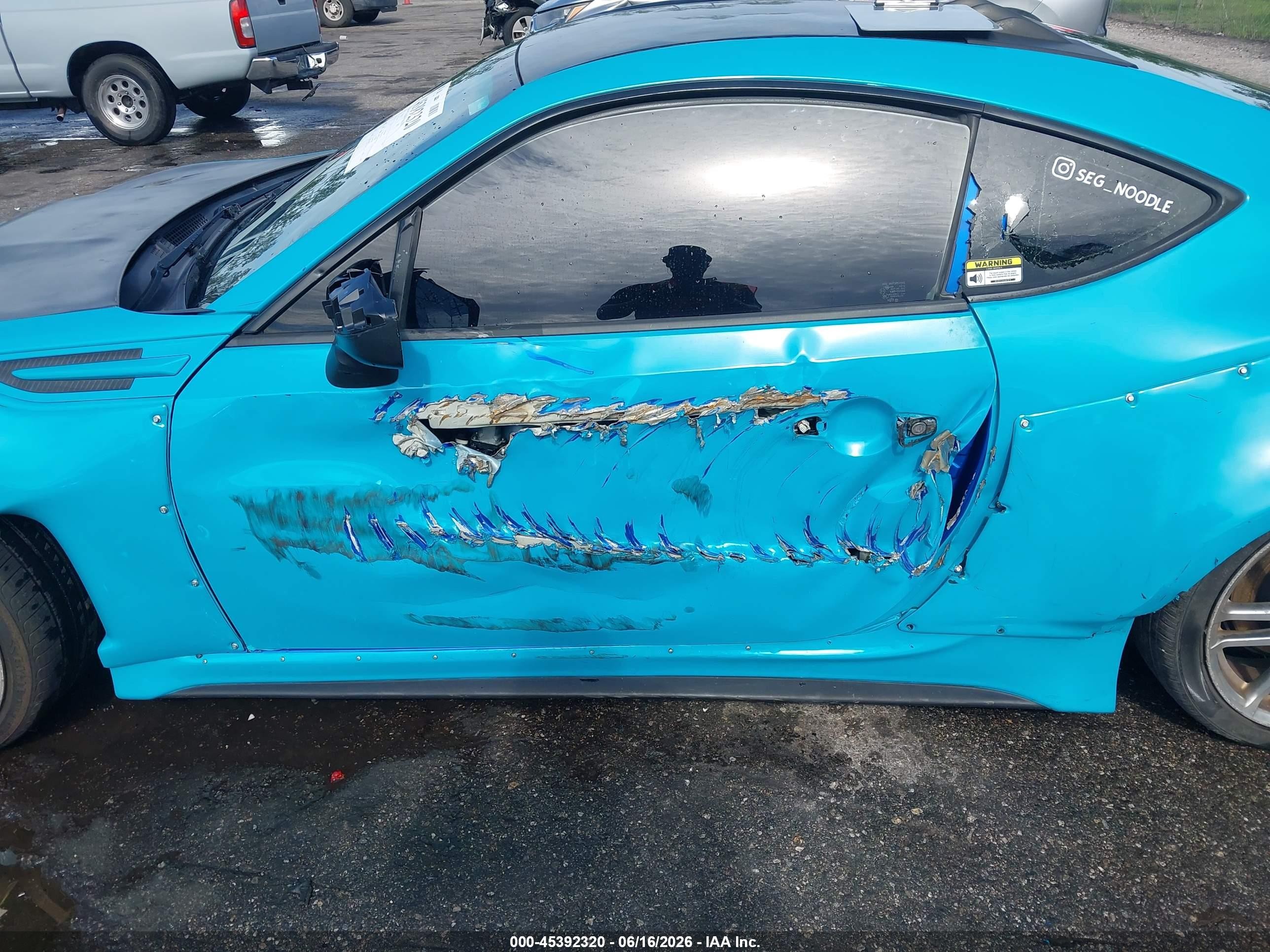 2014 Subaru Brz Limited Blue vin: JF1ZCAC17E9603030