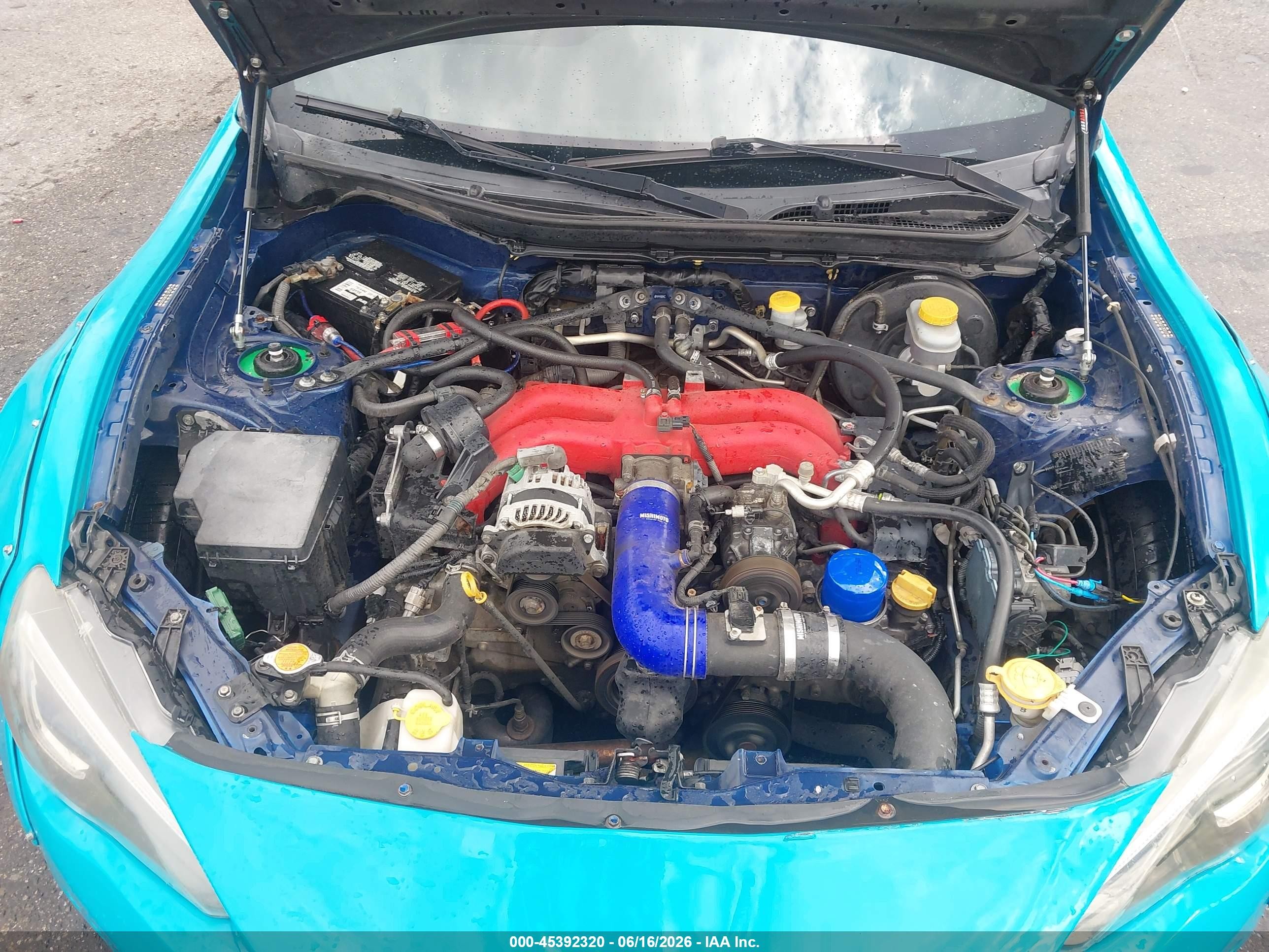 2014 Subaru Brz Limited Blue vin: JF1ZCAC17E9603030