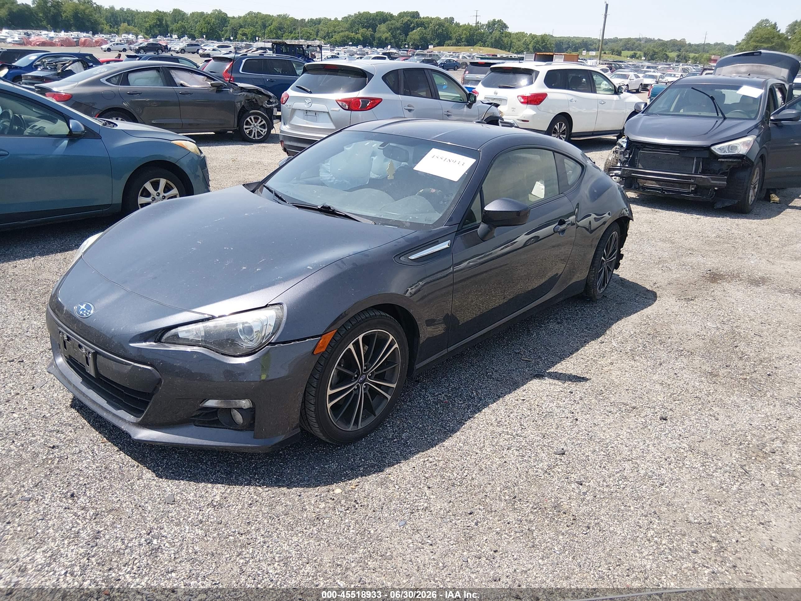 2014 Subaru Brz Limited Серый vin: JF1ZCAC17E9604985