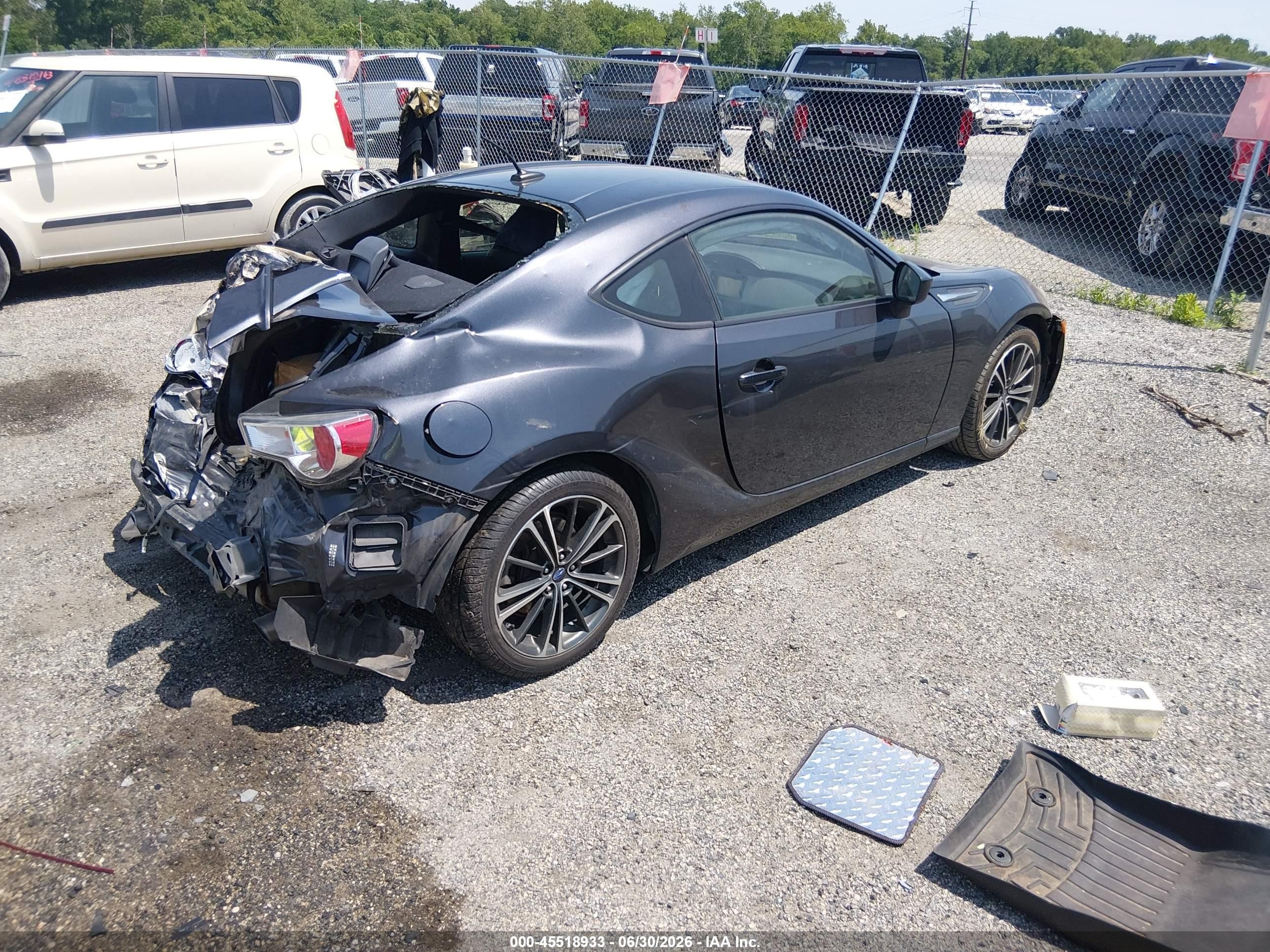 2014 Subaru Brz Limited Серый vin: JF1ZCAC17E9604985