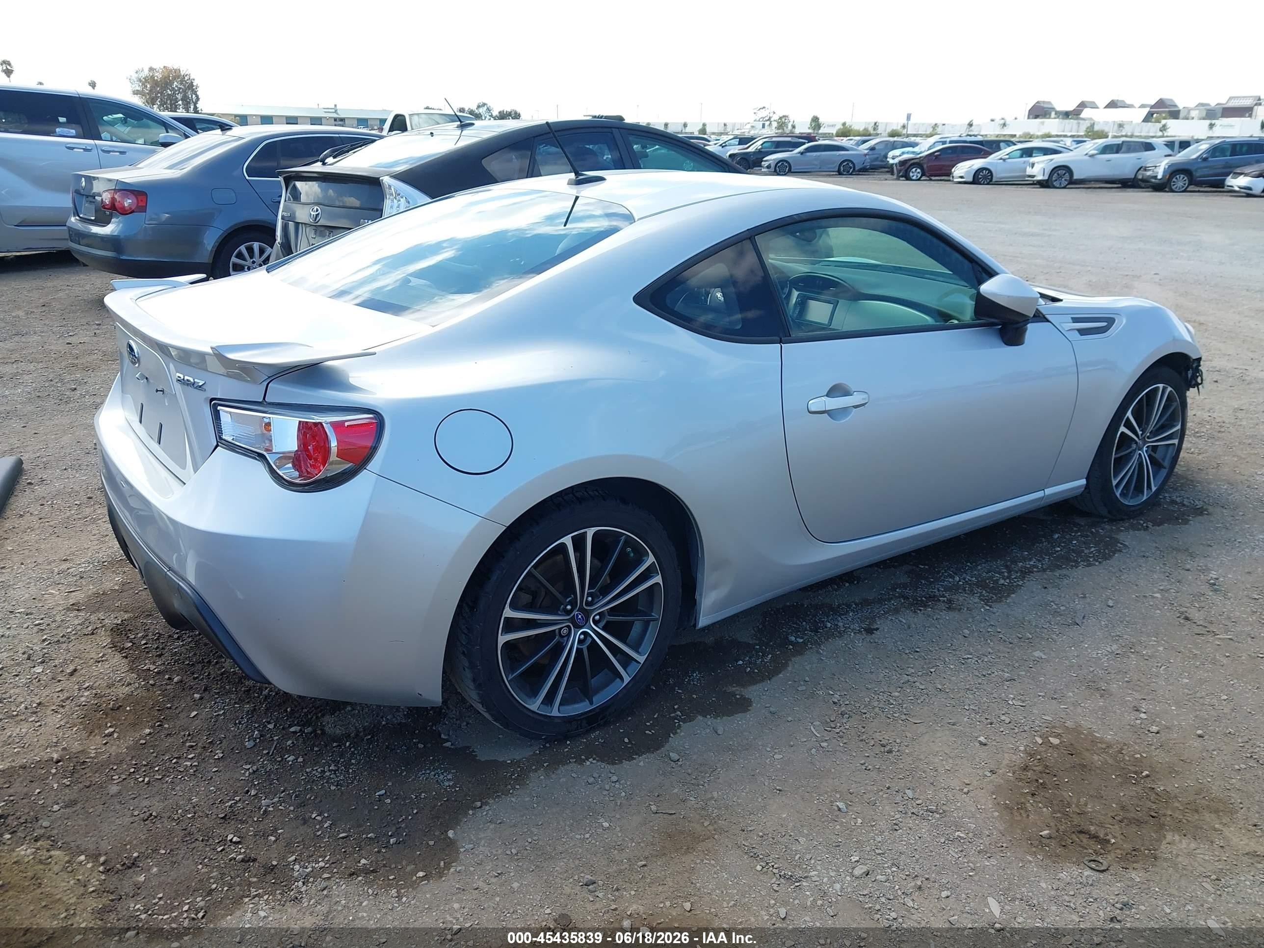 2013 Subaru Brz Limited Silver vin: JF1ZCAC18D1608458