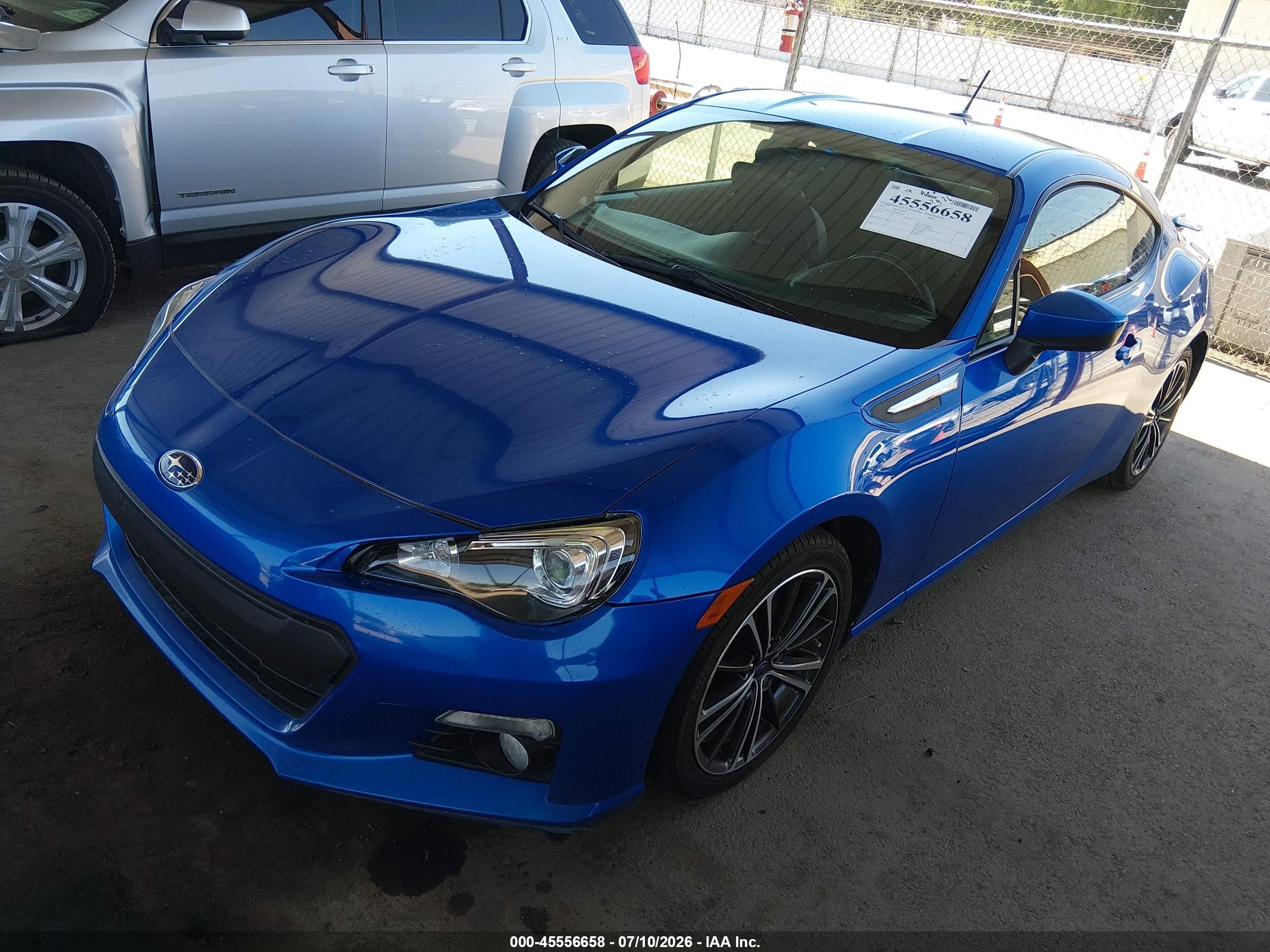 2014 Subaru Brz Limited Blue vin: JF1ZCAC18E9605482