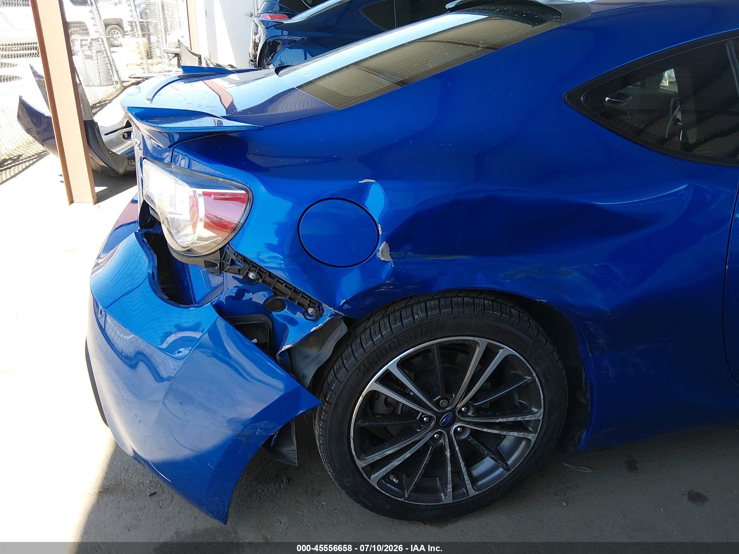 2014 Subaru Brz Limited Blue vin: JF1ZCAC18E9605482