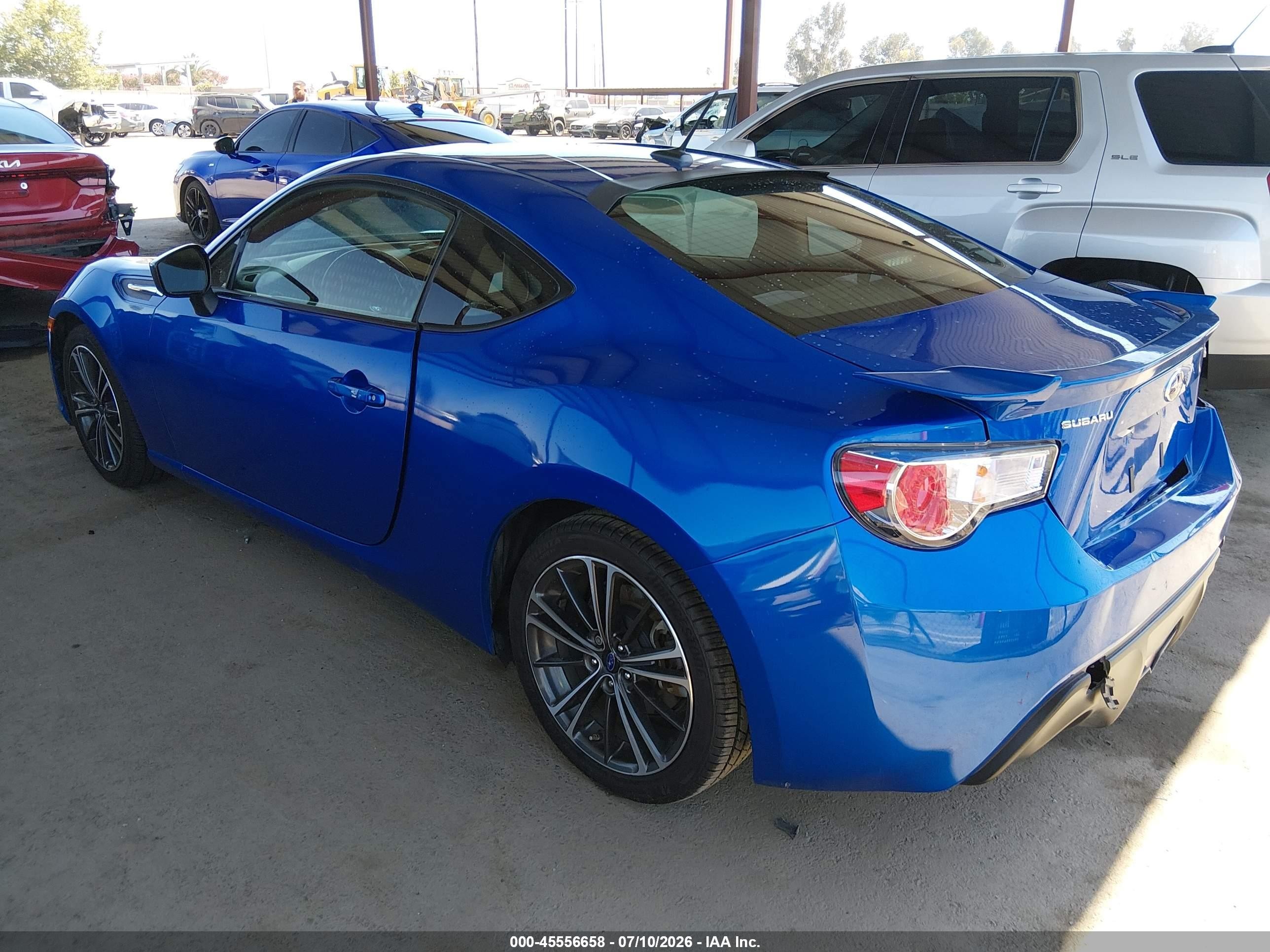 2014 Subaru Brz Limited Blue vin: JF1ZCAC18E9605482