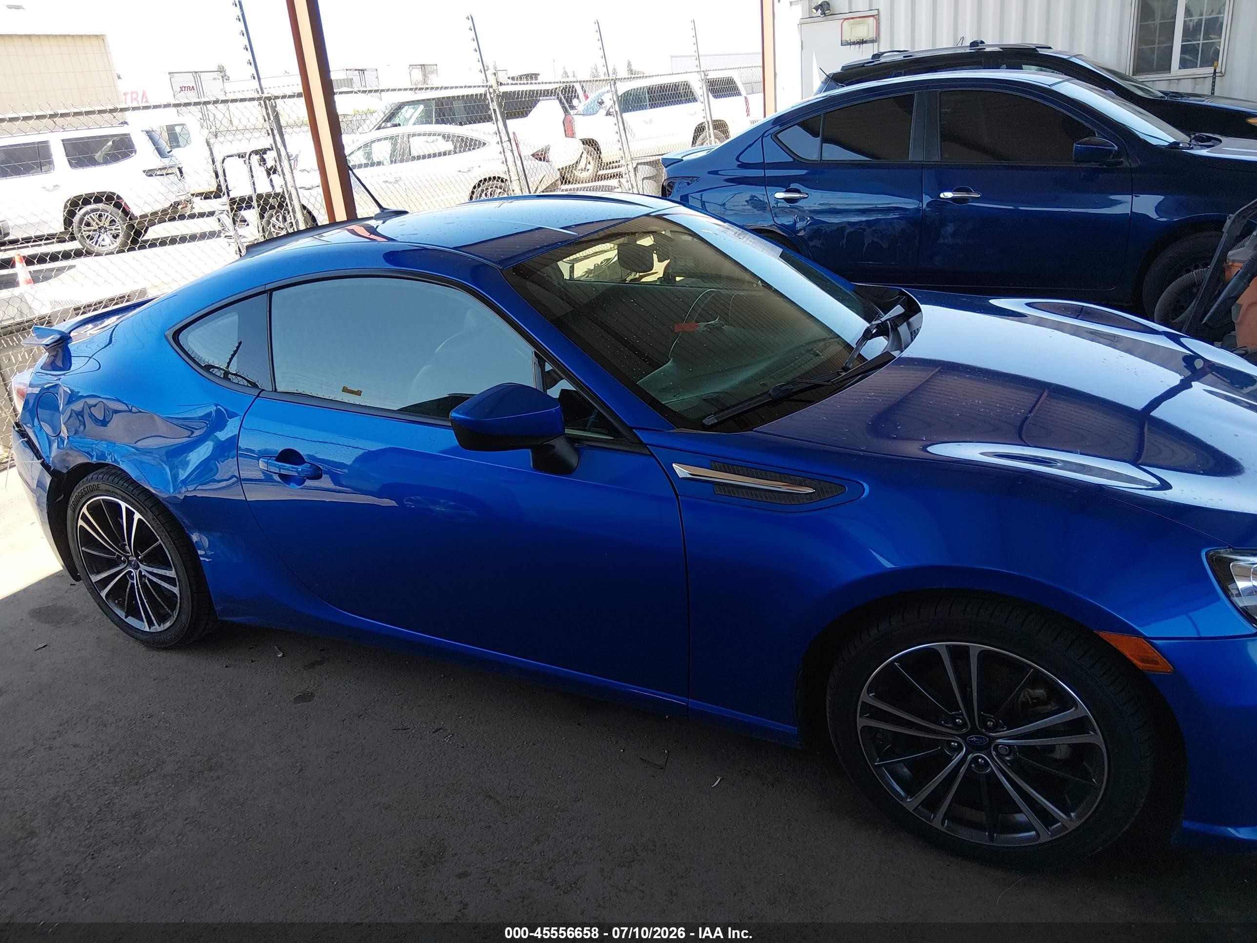 2014 Subaru Brz Limited Blue vin: JF1ZCAC18E9605482