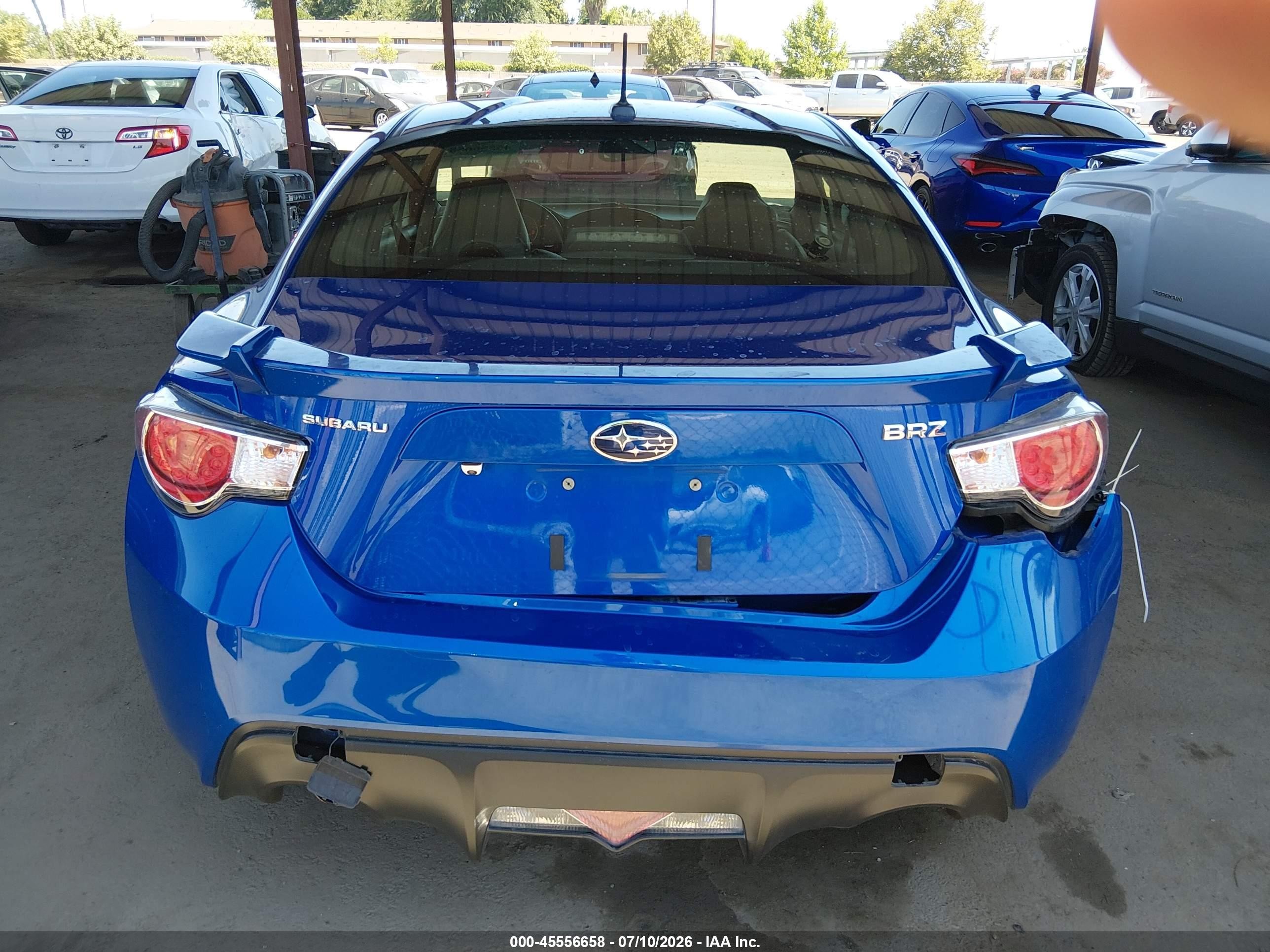 2014 Subaru Brz Limited Blue vin: JF1ZCAC18E9605482