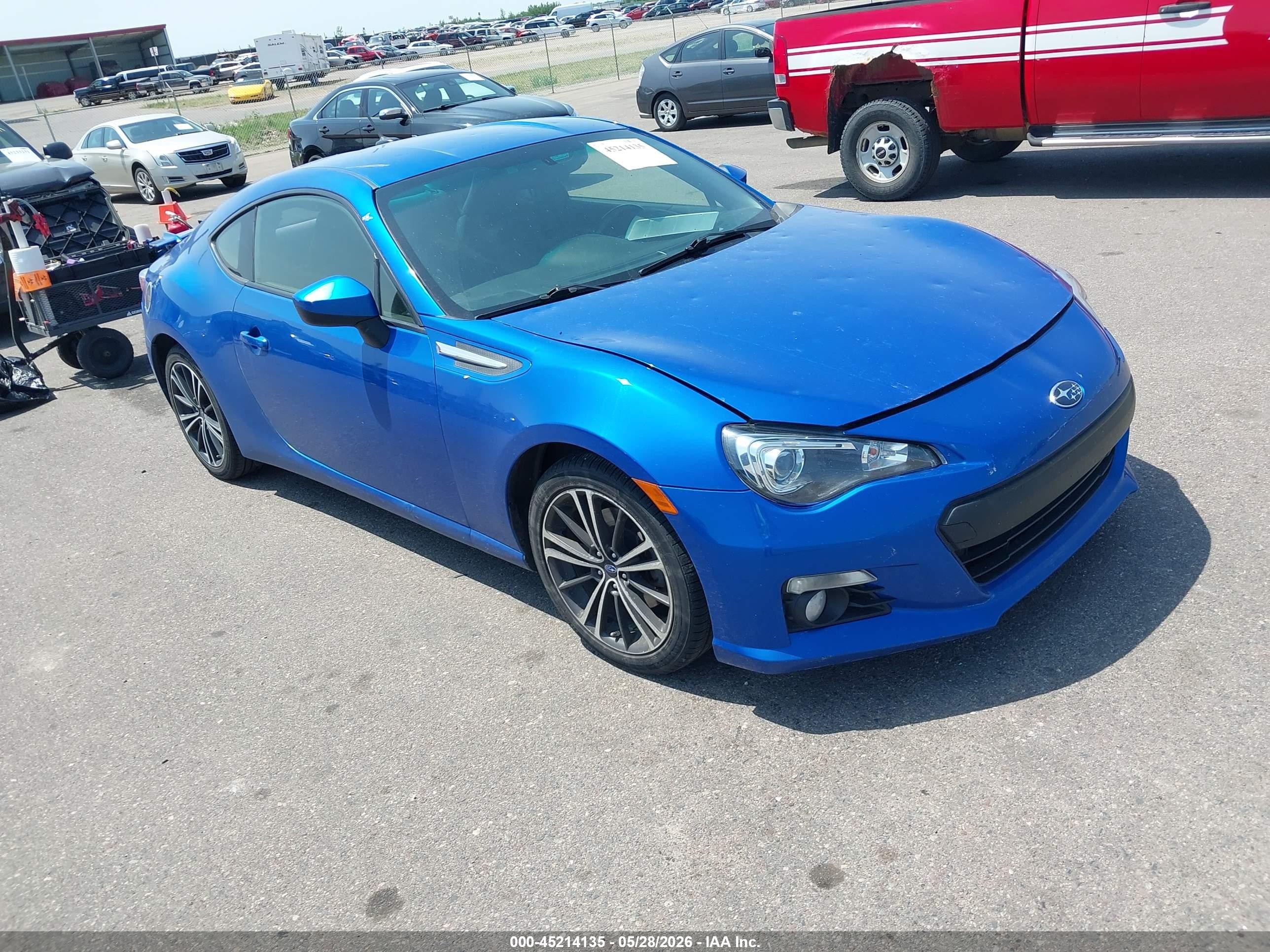 2013 Subaru Brz Limited Blue vin: JF1ZCAC19D1610932