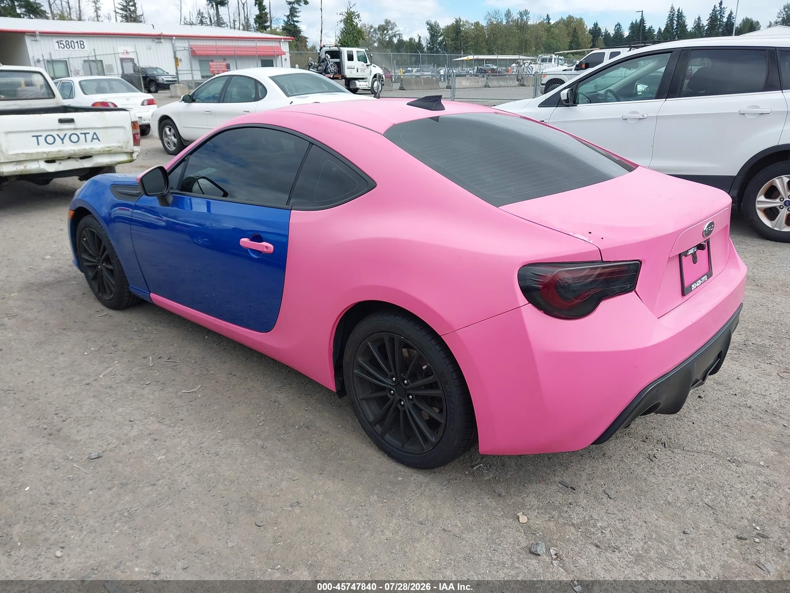 2013 Subaru Brz Limited Pink vin: JF1ZCAC19D2607541