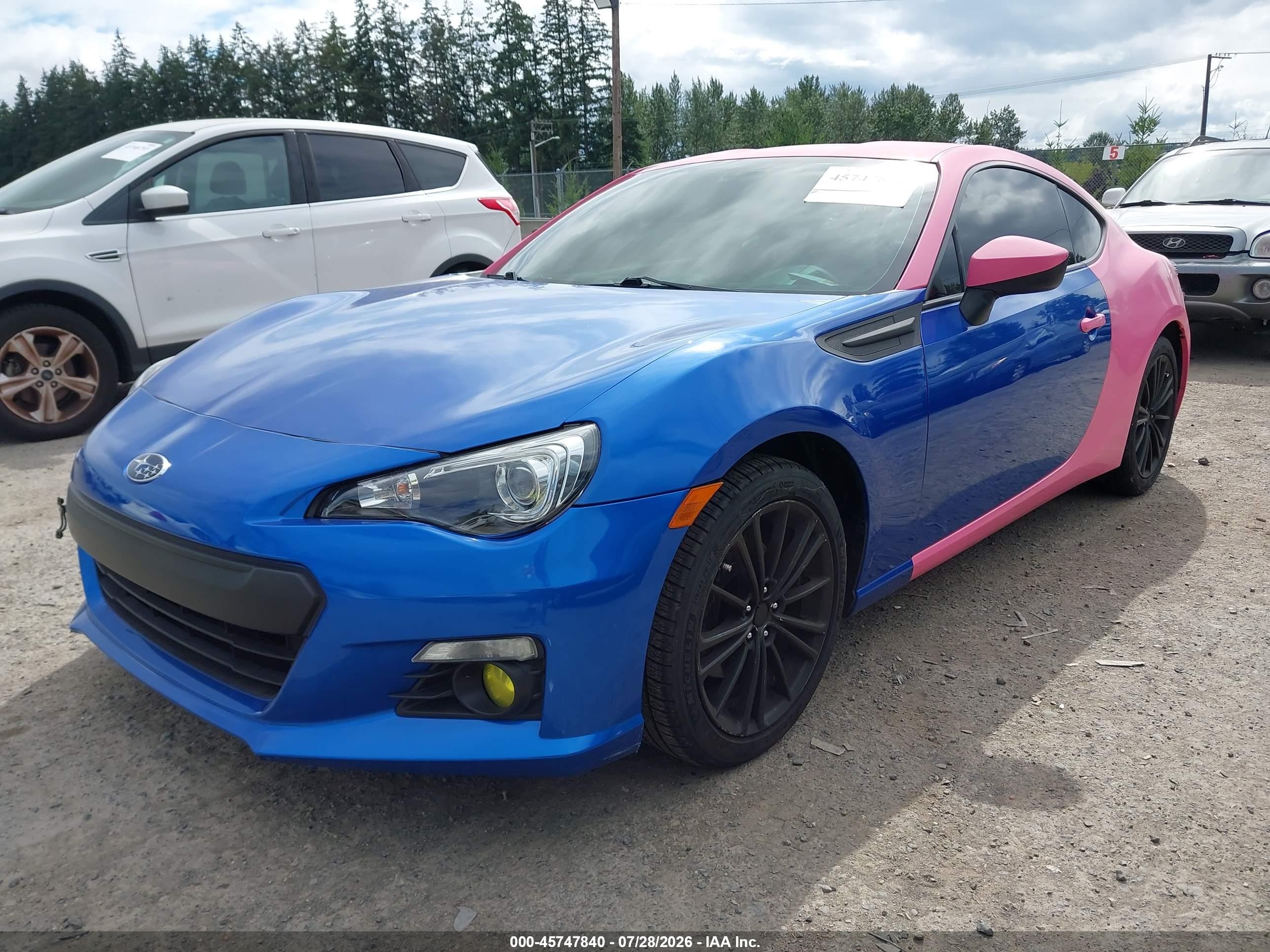 2013 Subaru Brz Limited Pink vin: JF1ZCAC19D2607541