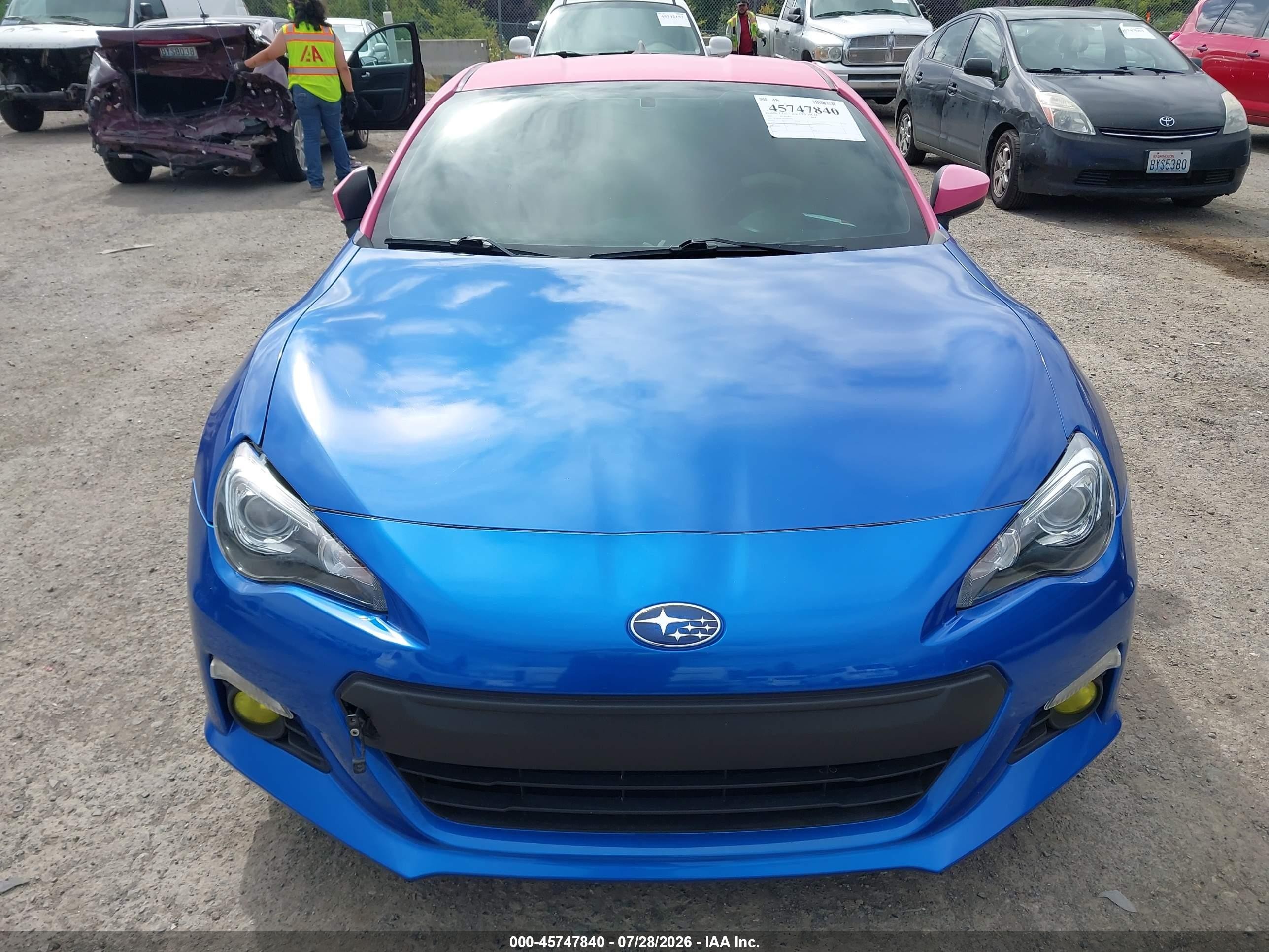 2013 Subaru Brz Limited Pink vin: JF1ZCAC19D2607541