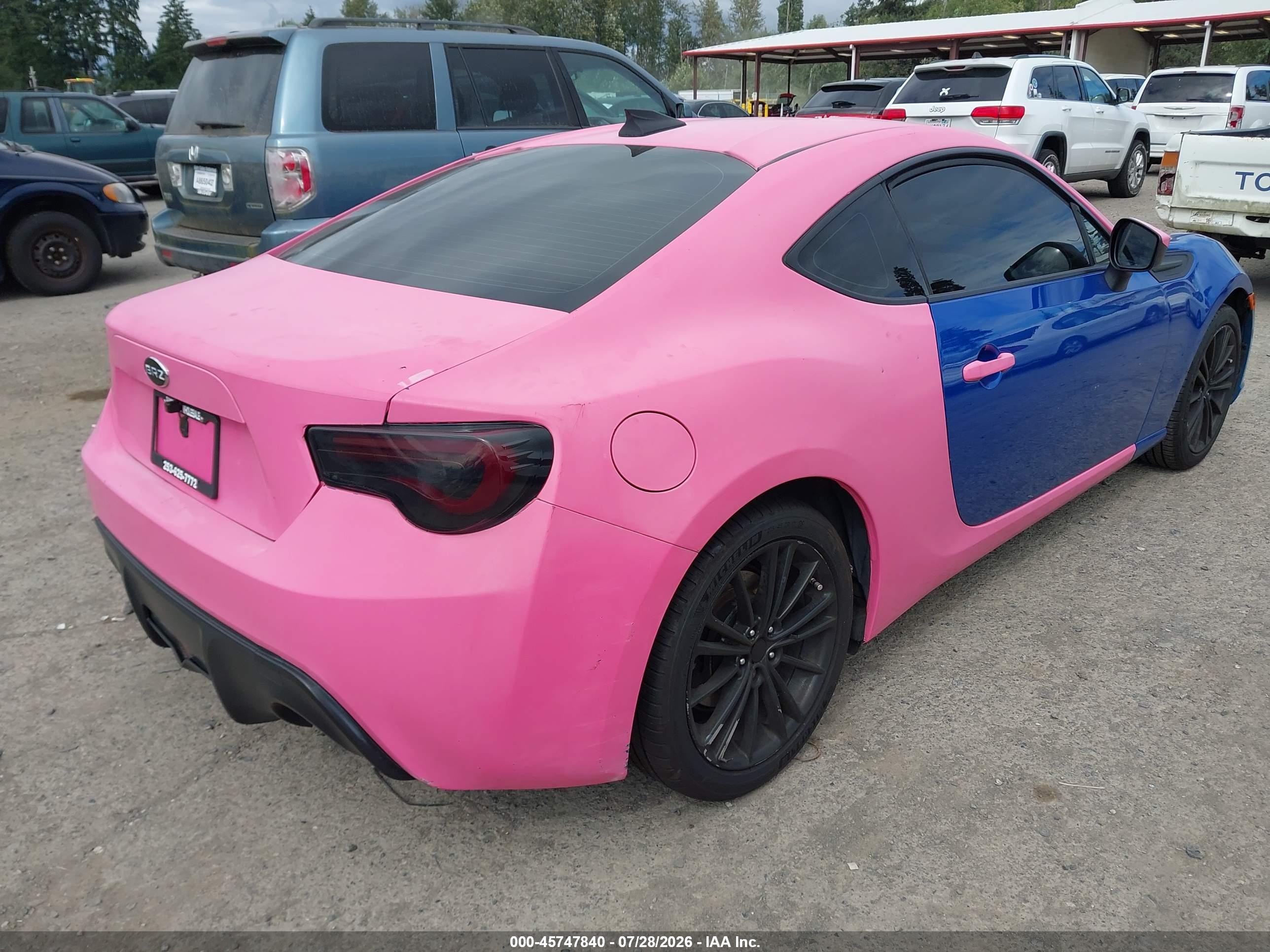 2013 Subaru Brz Limited Pink vin: JF1ZCAC19D2607541