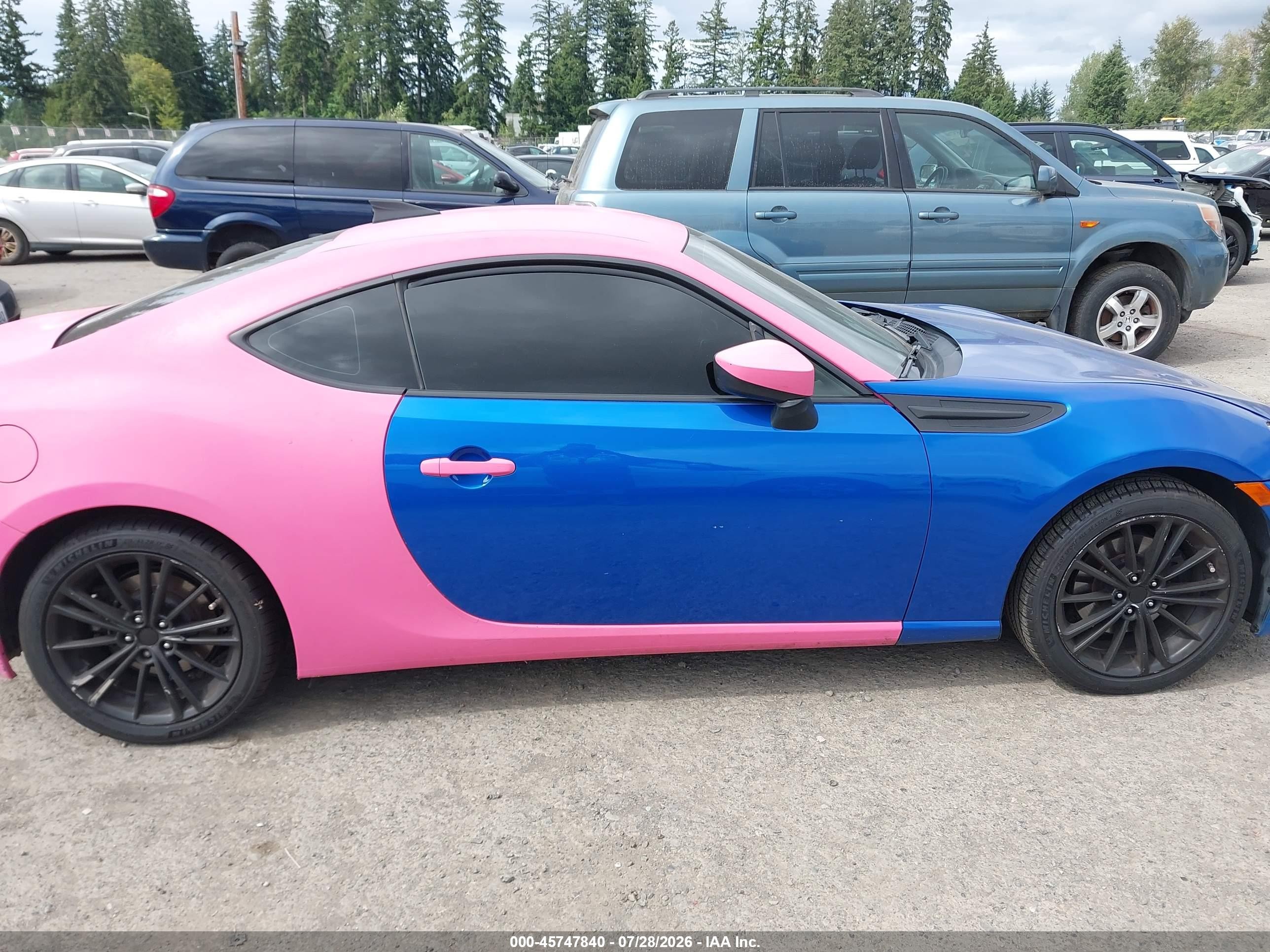 2013 Subaru Brz Limited Pink vin: JF1ZCAC19D2607541