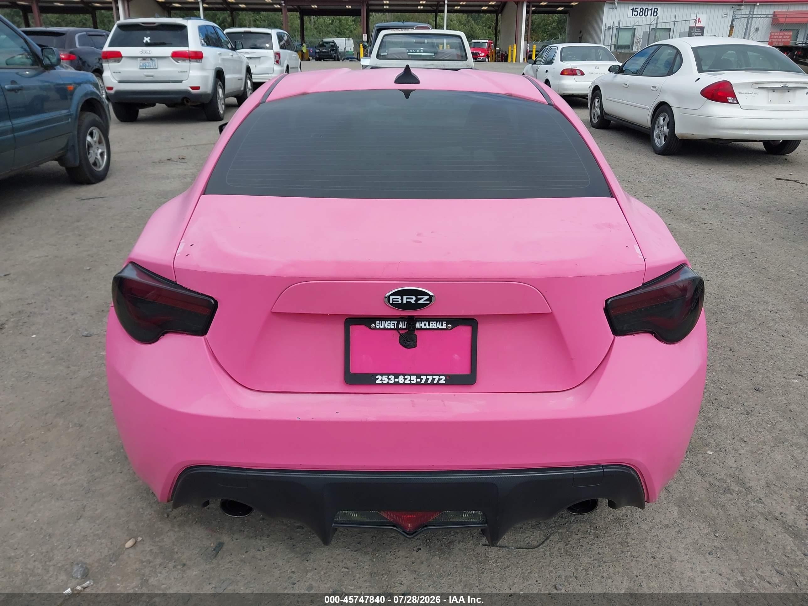 2013 Subaru Brz Limited Pink vin: JF1ZCAC19D2607541