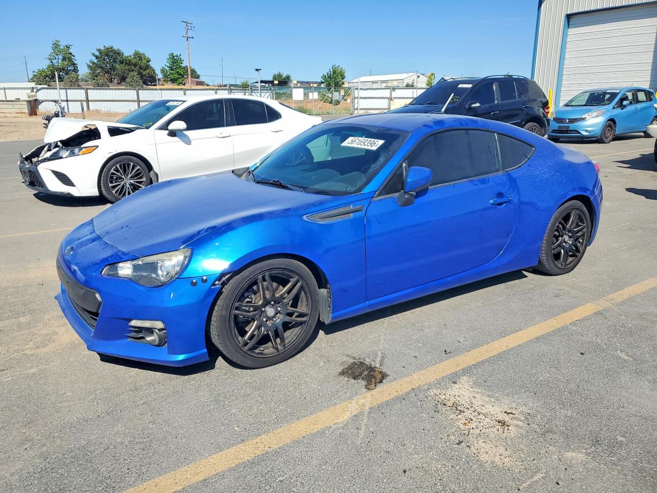 2014 Subaru Brz 2.0 Limited Blue vin: JF1ZCAC19E9605605