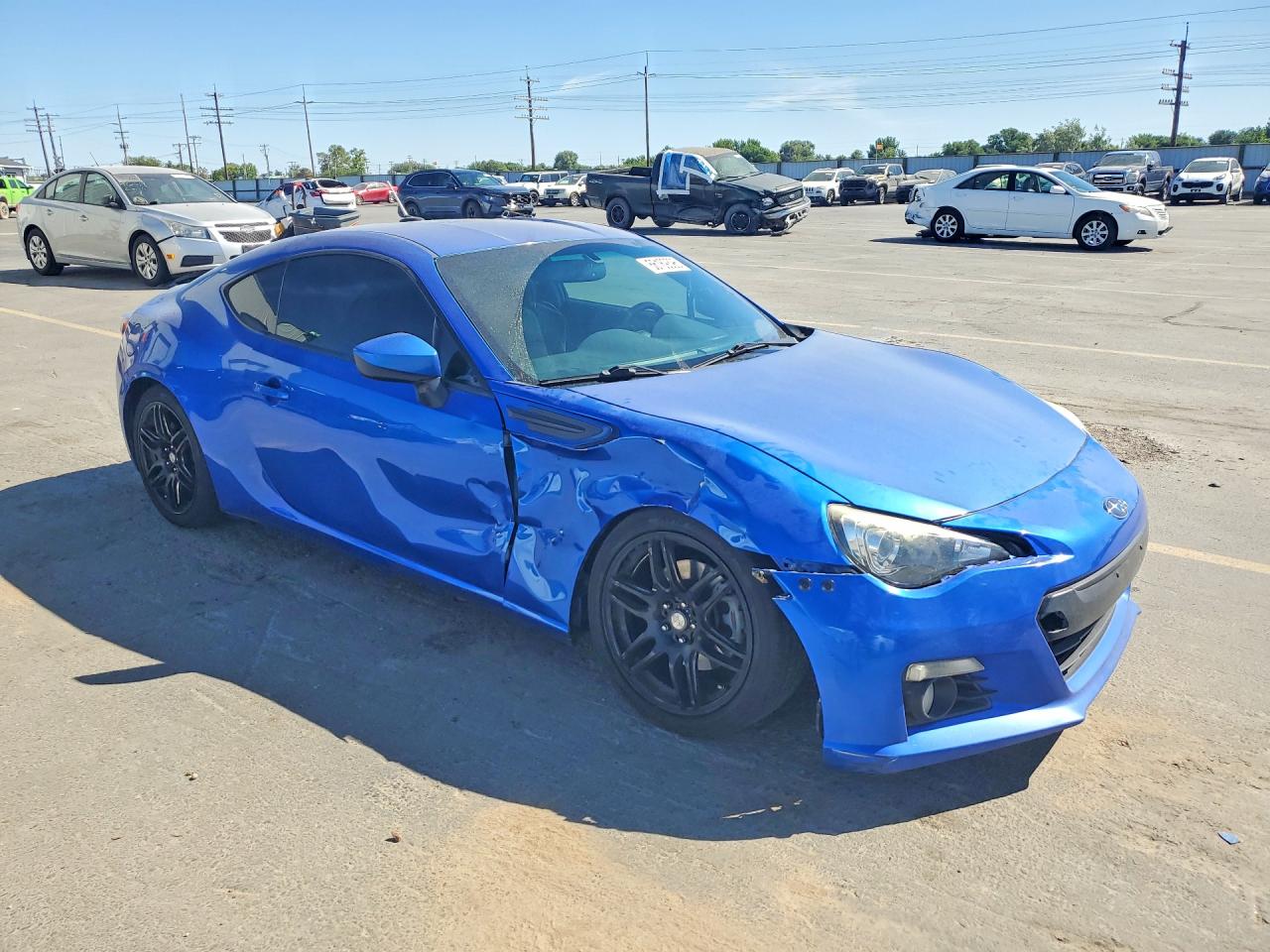 2014 Subaru Brz 2.0 Limited Blue vin: JF1ZCAC19E9605605