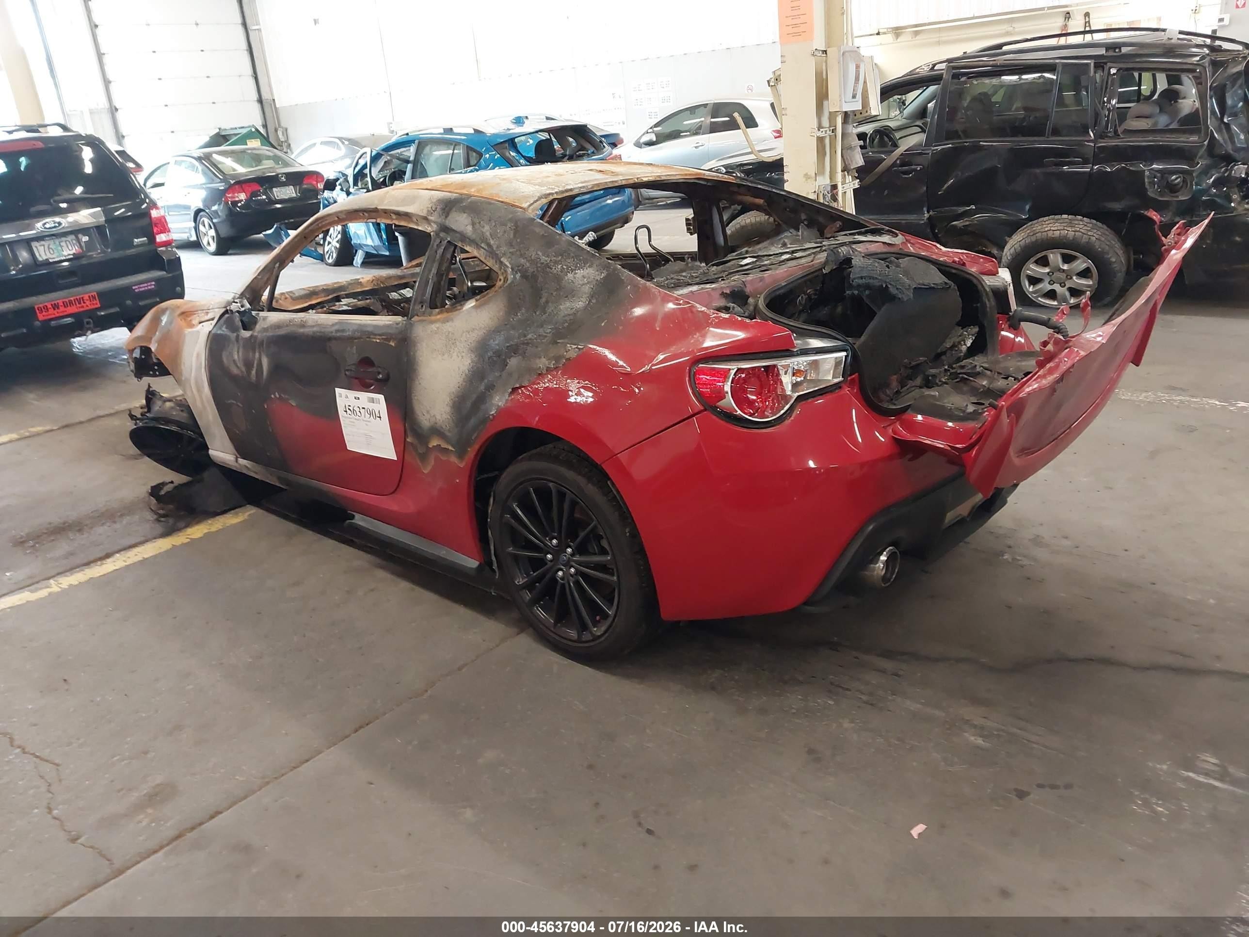 2013 Subaru Brz Limited Red vin: JF1ZCAC1XD1608512