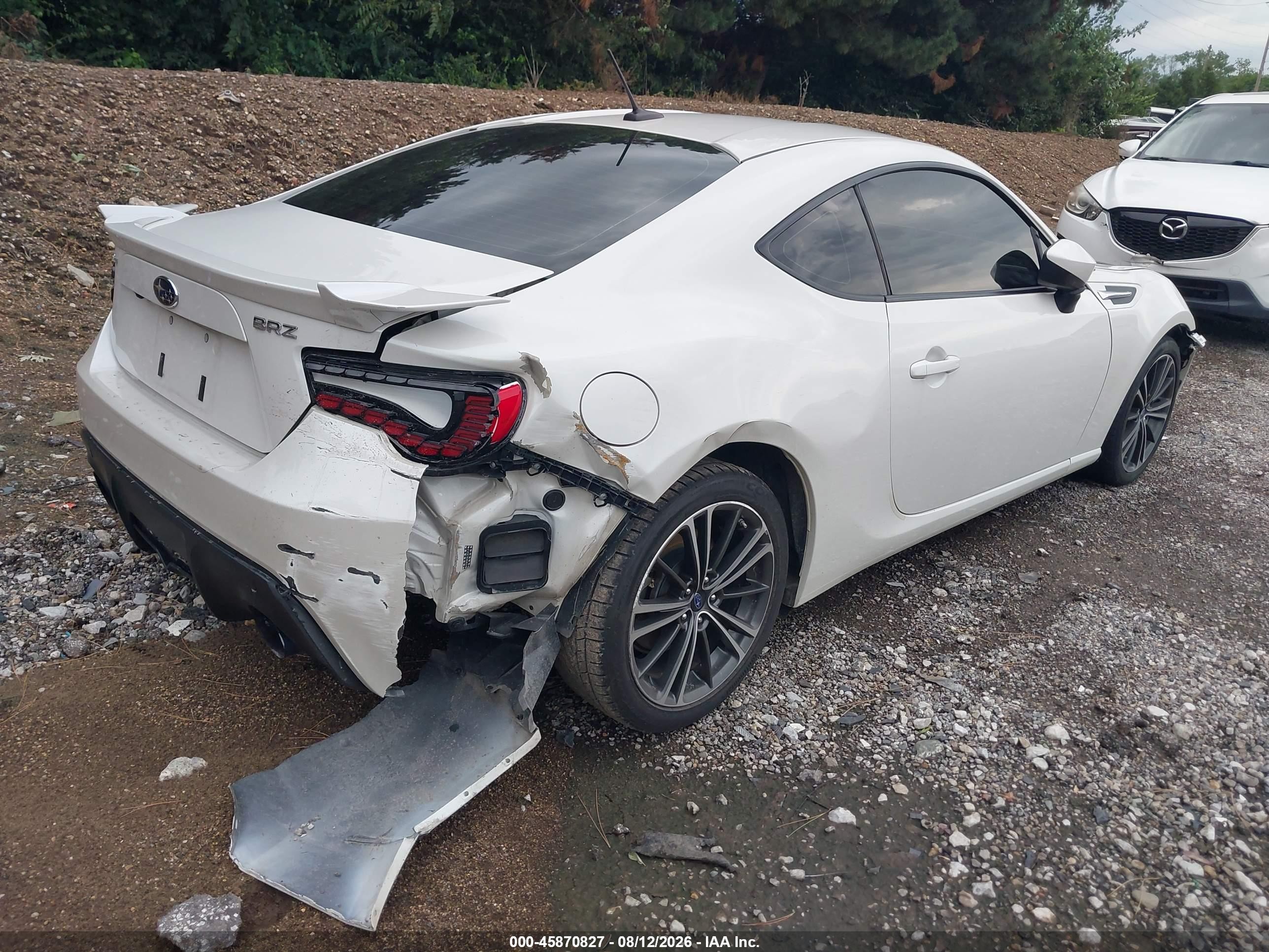 2014 Subaru Brz Limited White vin: JF1ZCAC1XE9604625