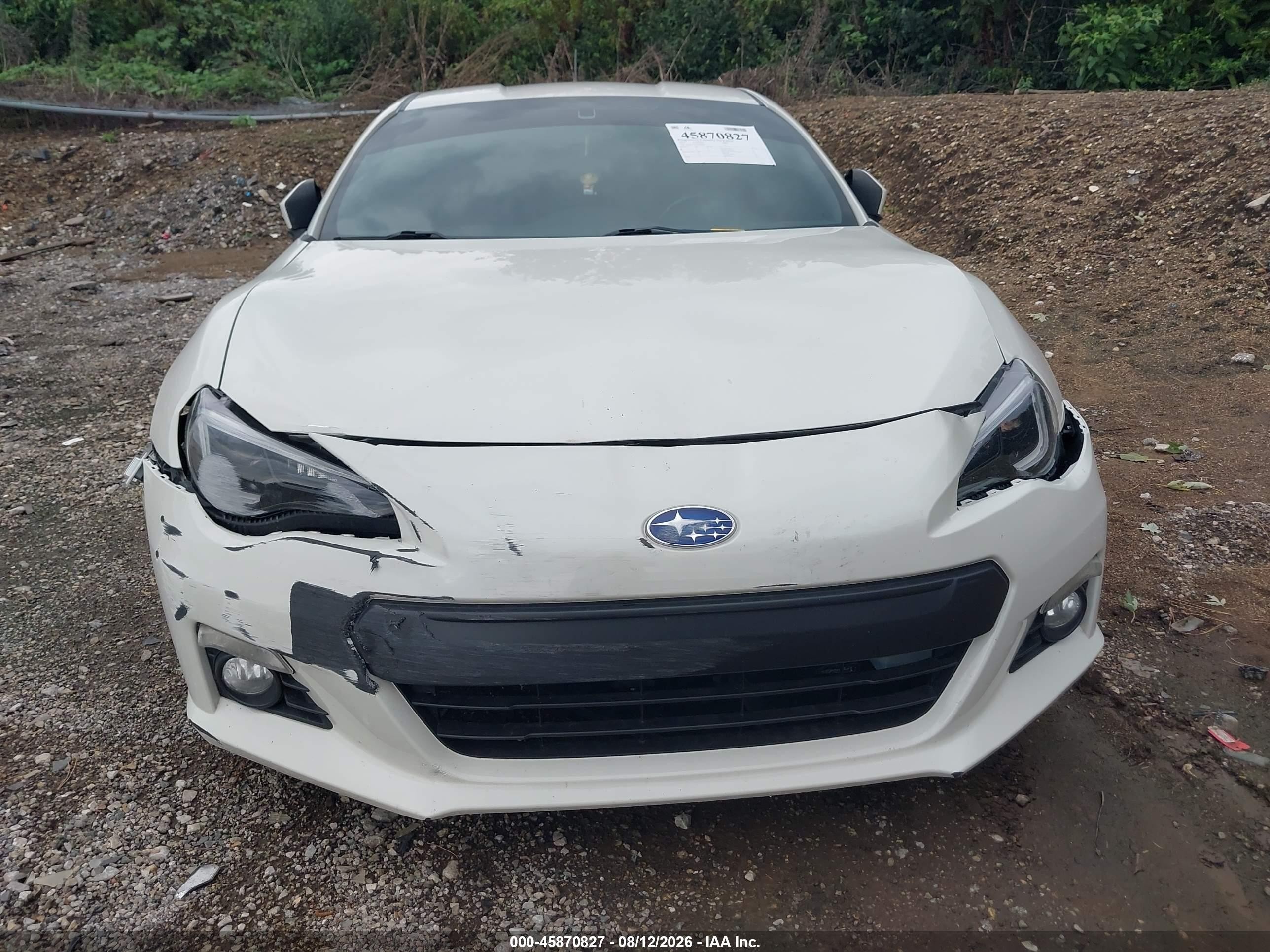 2014 Subaru Brz Limited White vin: JF1ZCAC1XE9604625