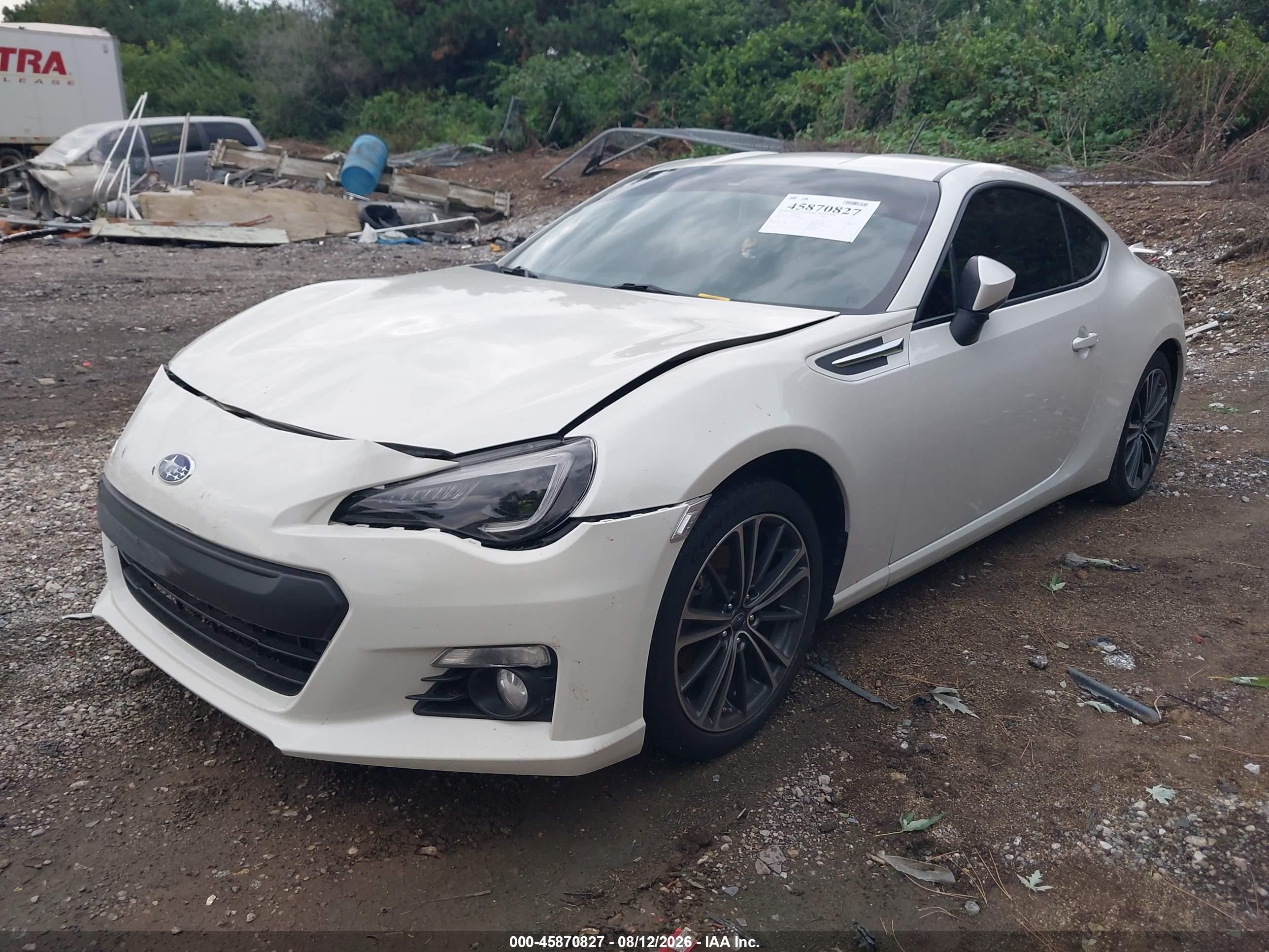 2014 Subaru Brz Limited White vin: JF1ZCAC1XE9604625