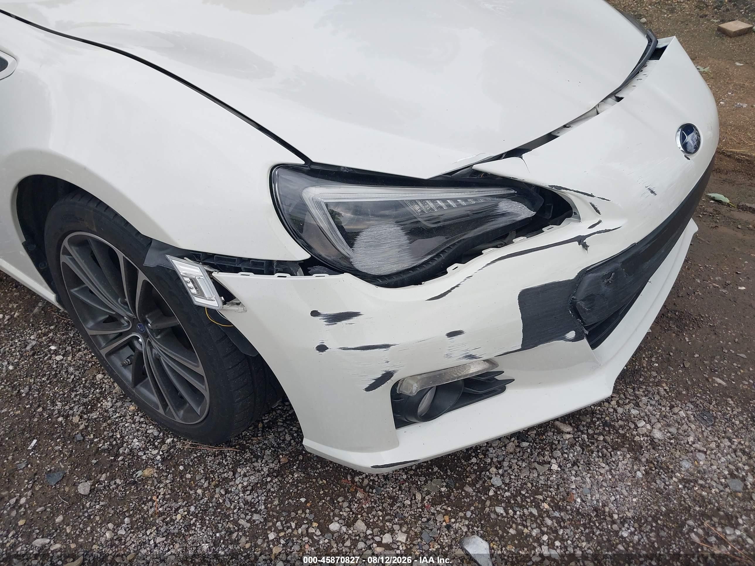 2014 Subaru Brz Limited White vin: JF1ZCAC1XE9604625