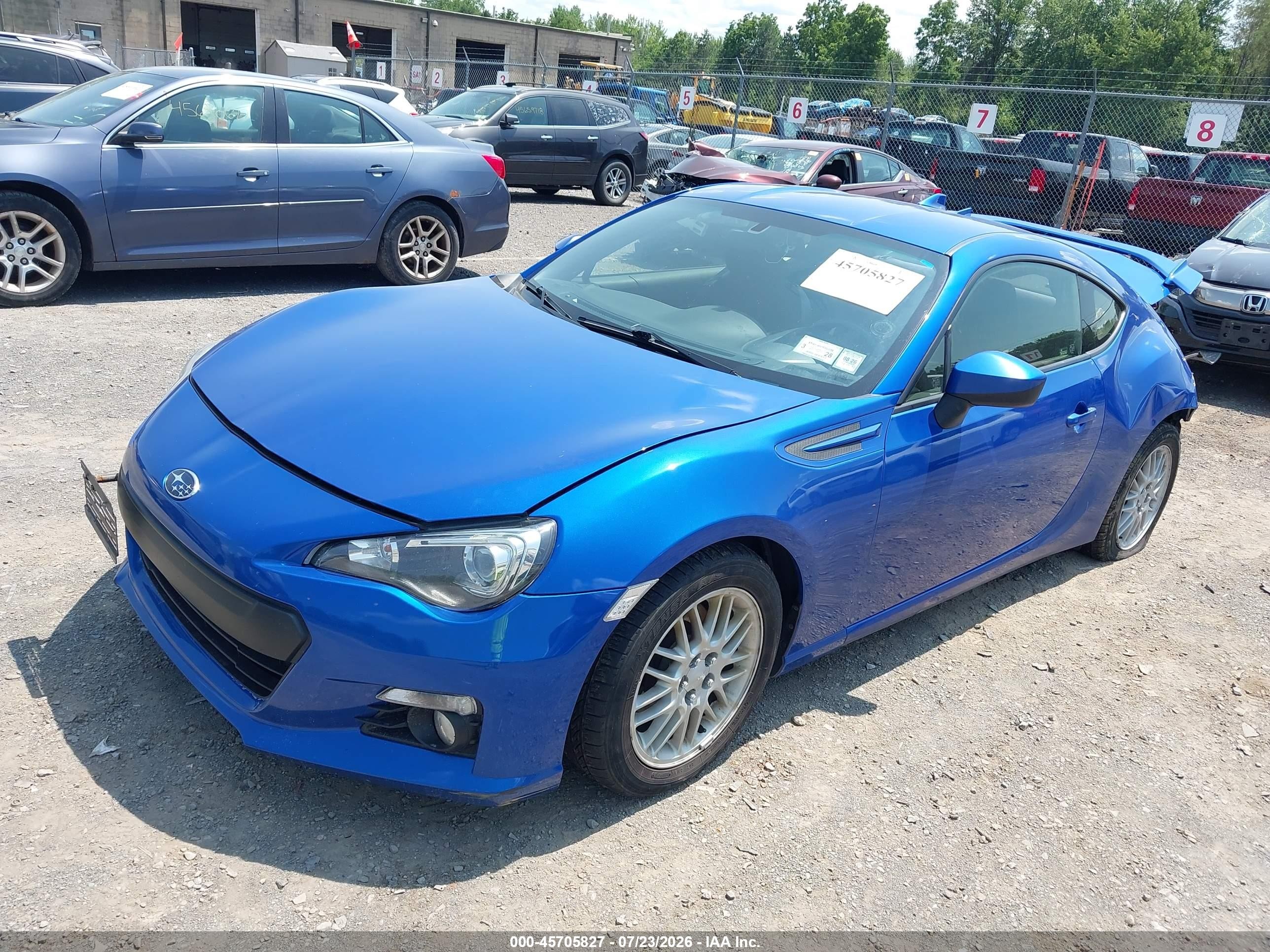 2015 Subaru Brz Limited Blue vin: JF1ZCAC1XF9602083