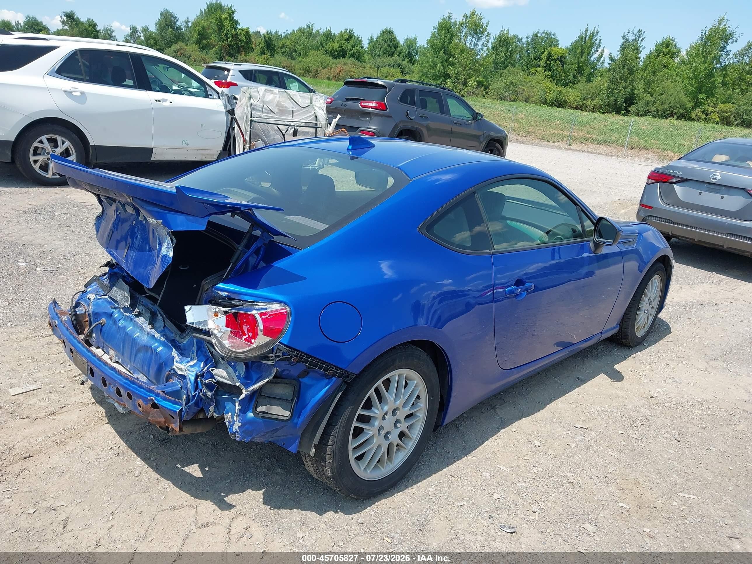 2015 Subaru Brz Limited Blue vin: JF1ZCAC1XF9602083