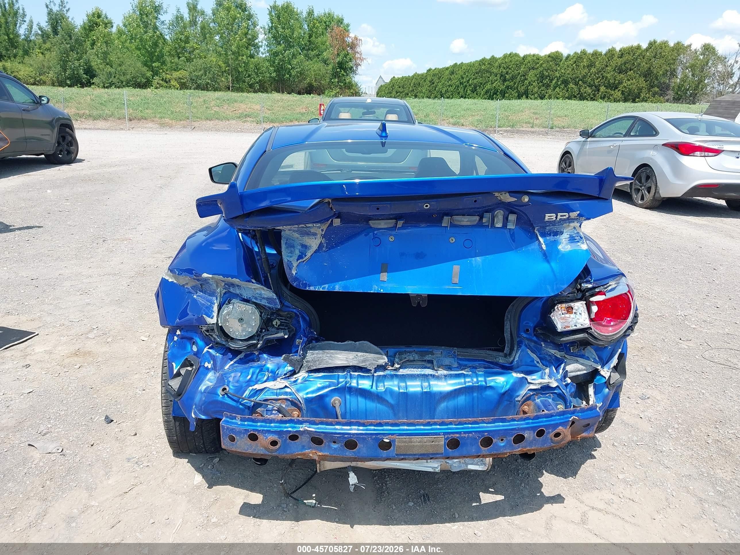 2015 Subaru Brz Limited Blue vin: JF1ZCAC1XF9602083