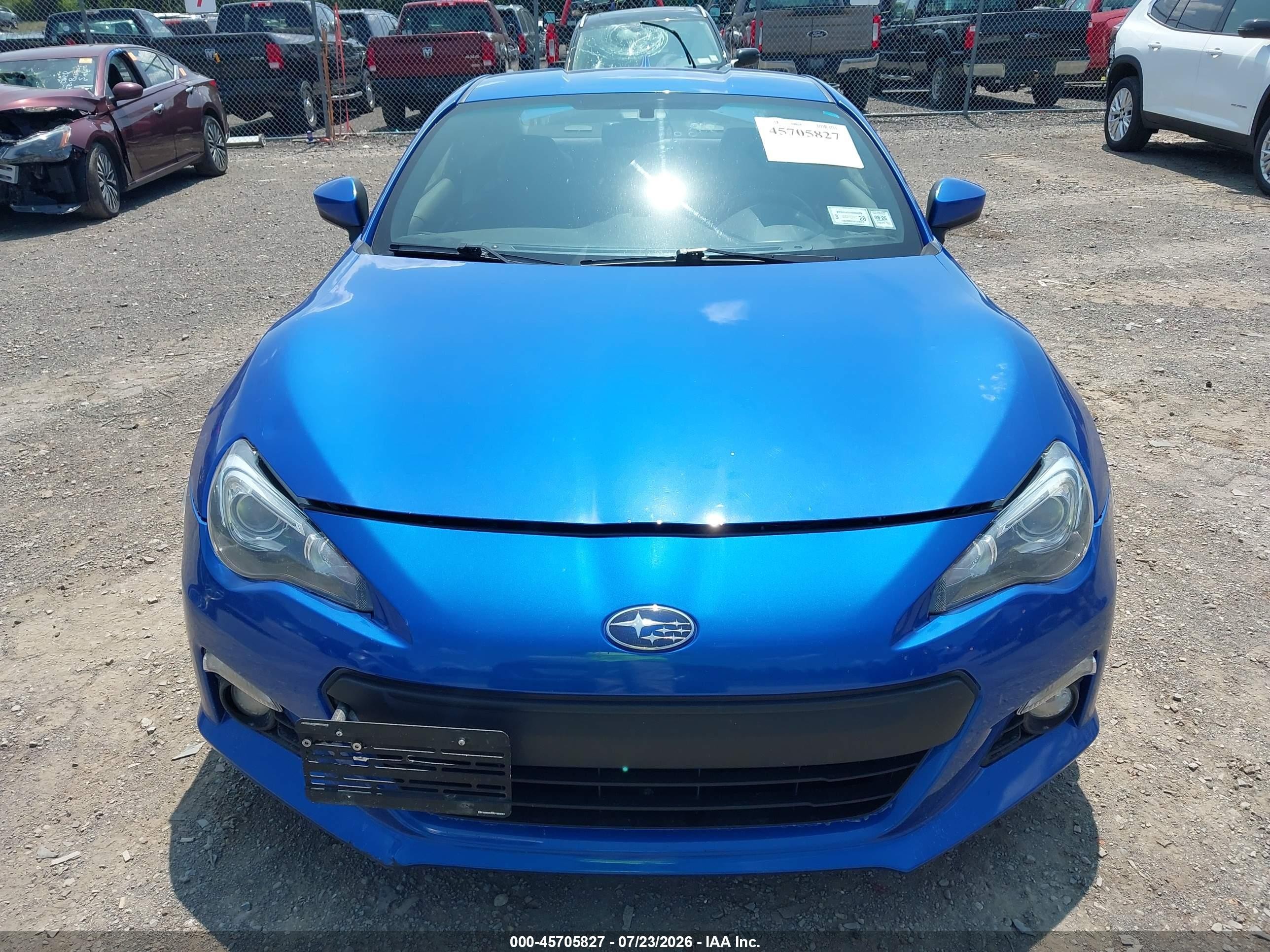 2015 Subaru Brz Limited Blue vin: JF1ZCAC1XF9602083