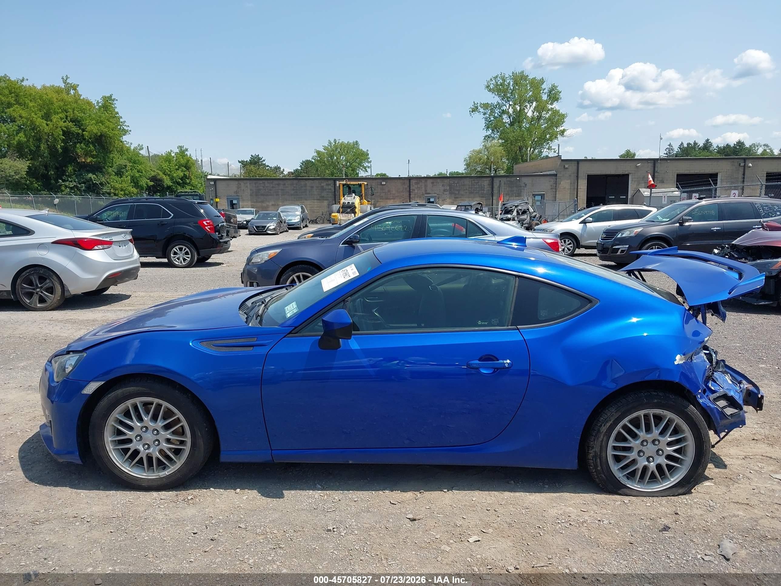 2015 Subaru Brz Limited Blue vin: JF1ZCAC1XF9602083