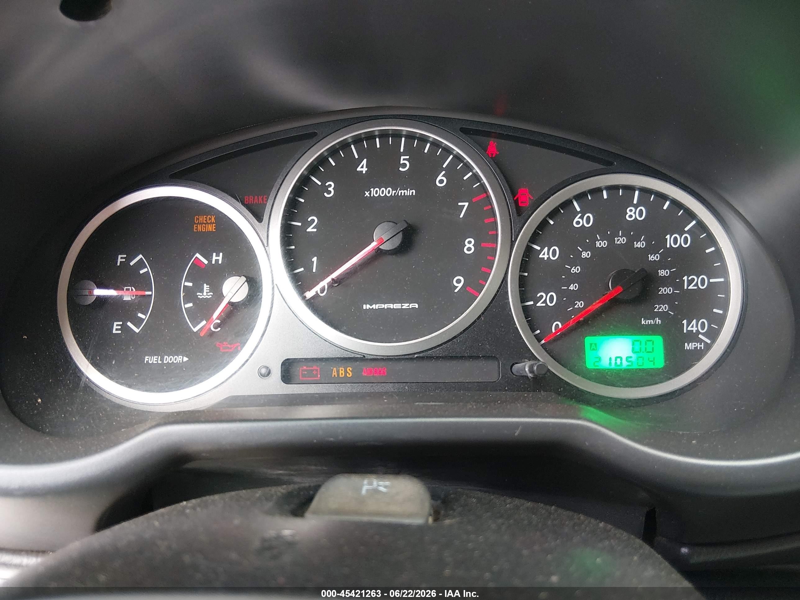 2004 Subaru Impreza Wrx Серебряный vin: JF1GD29654H503431