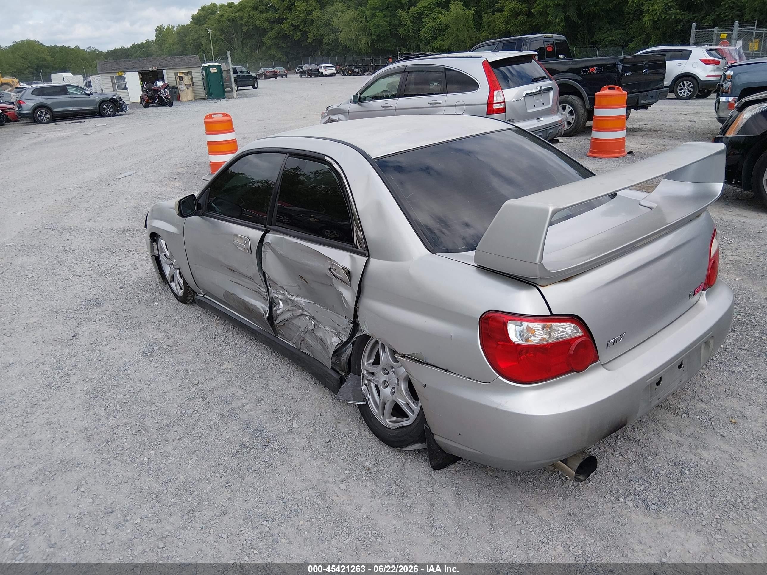 2004 Subaru Impreza Wrx Серебряный vin: JF1GD29654H503431