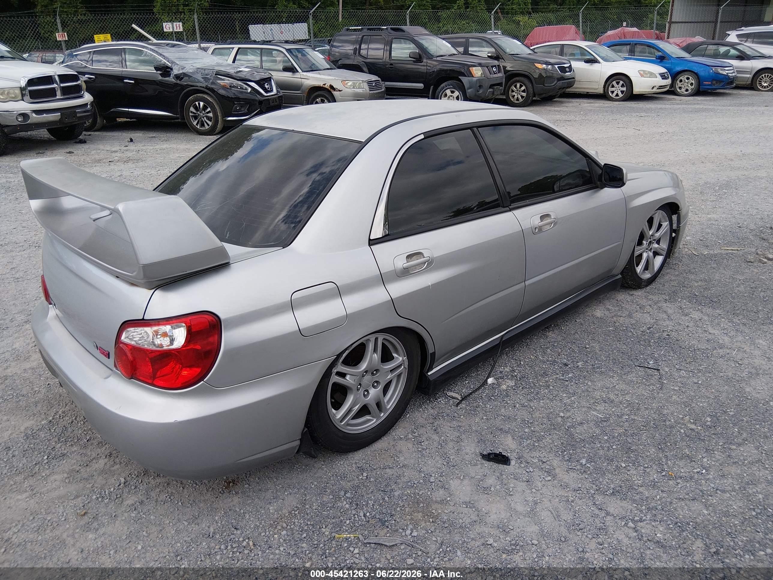 2004 Subaru Impreza Wrx Серебряный vin: JF1GD29654H503431