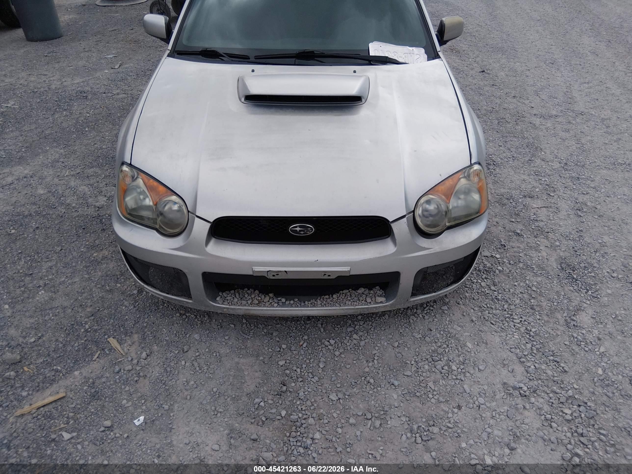 2004 Subaru Impreza Wrx Серебряный vin: JF1GD29654H503431