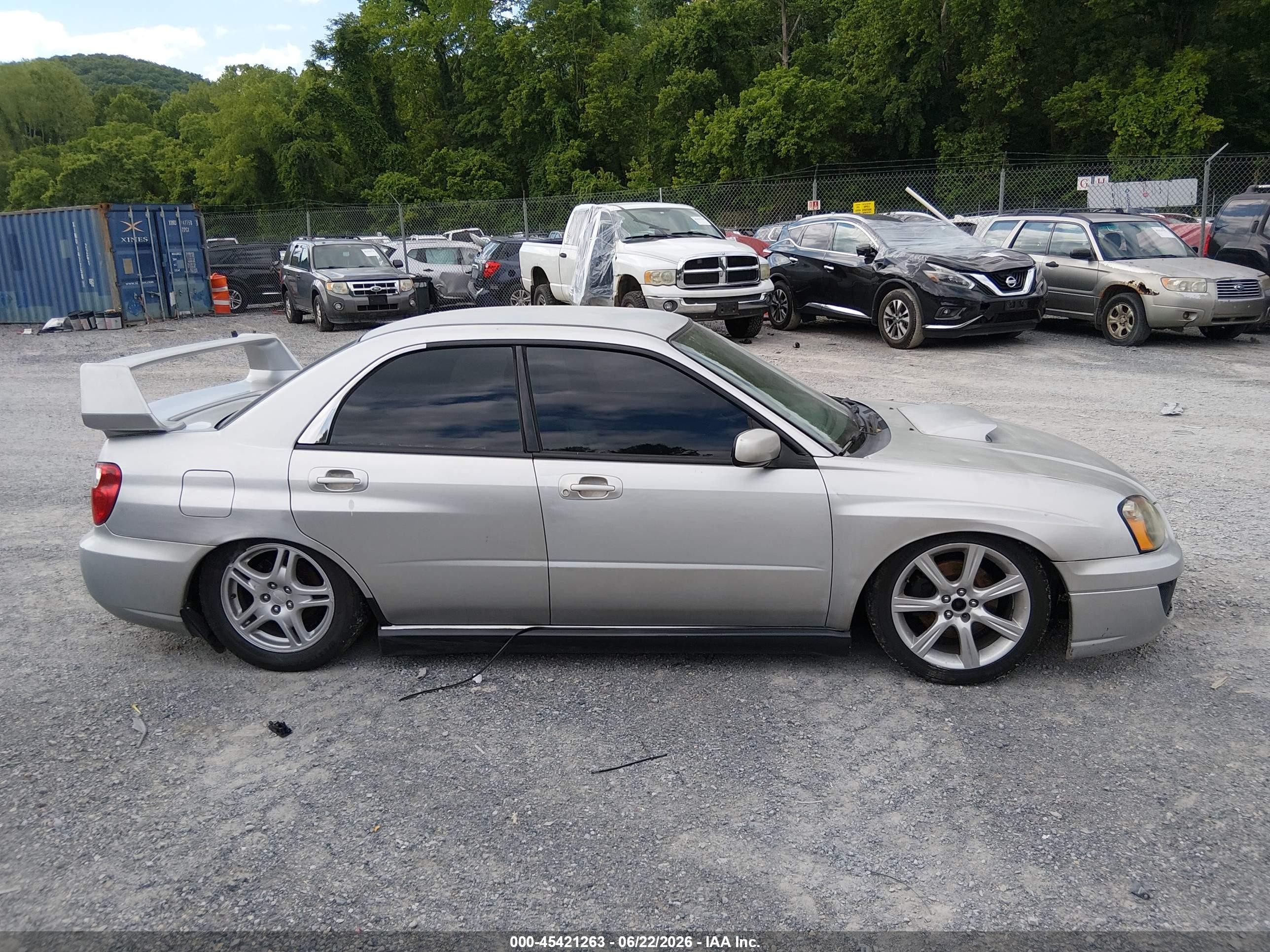 2004 Subaru Impreza Wrx Серебряный vin: JF1GD29654H503431