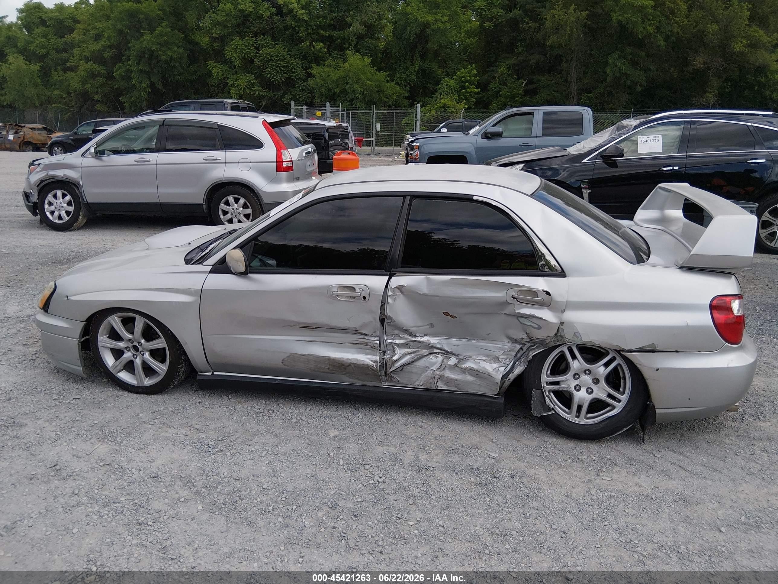 2004 Subaru Impreza Wrx Серебряный vin: JF1GD29654H503431