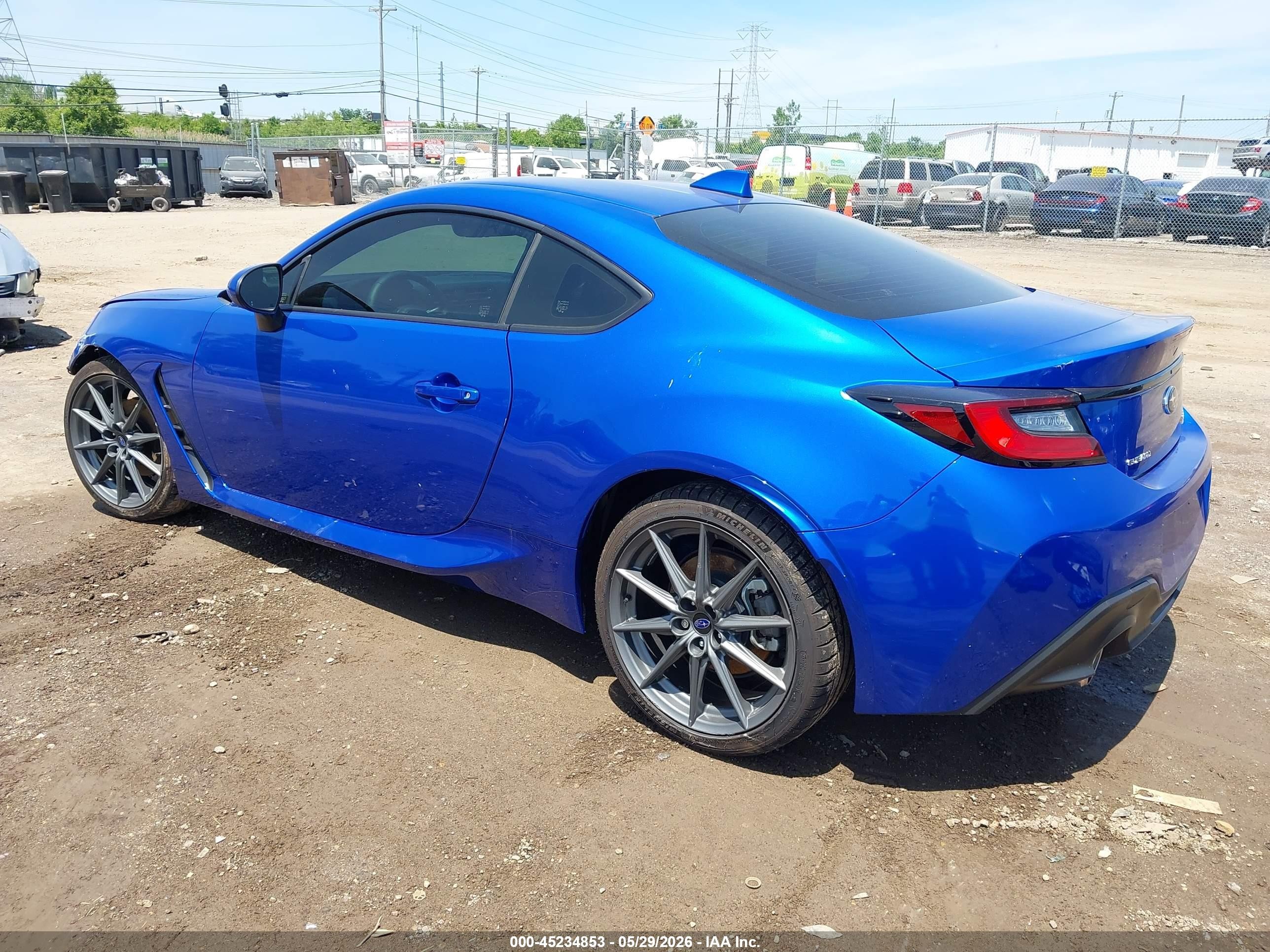 2025 Subaru Brz Limited Blue vin: JF1ZDBE10S9703286