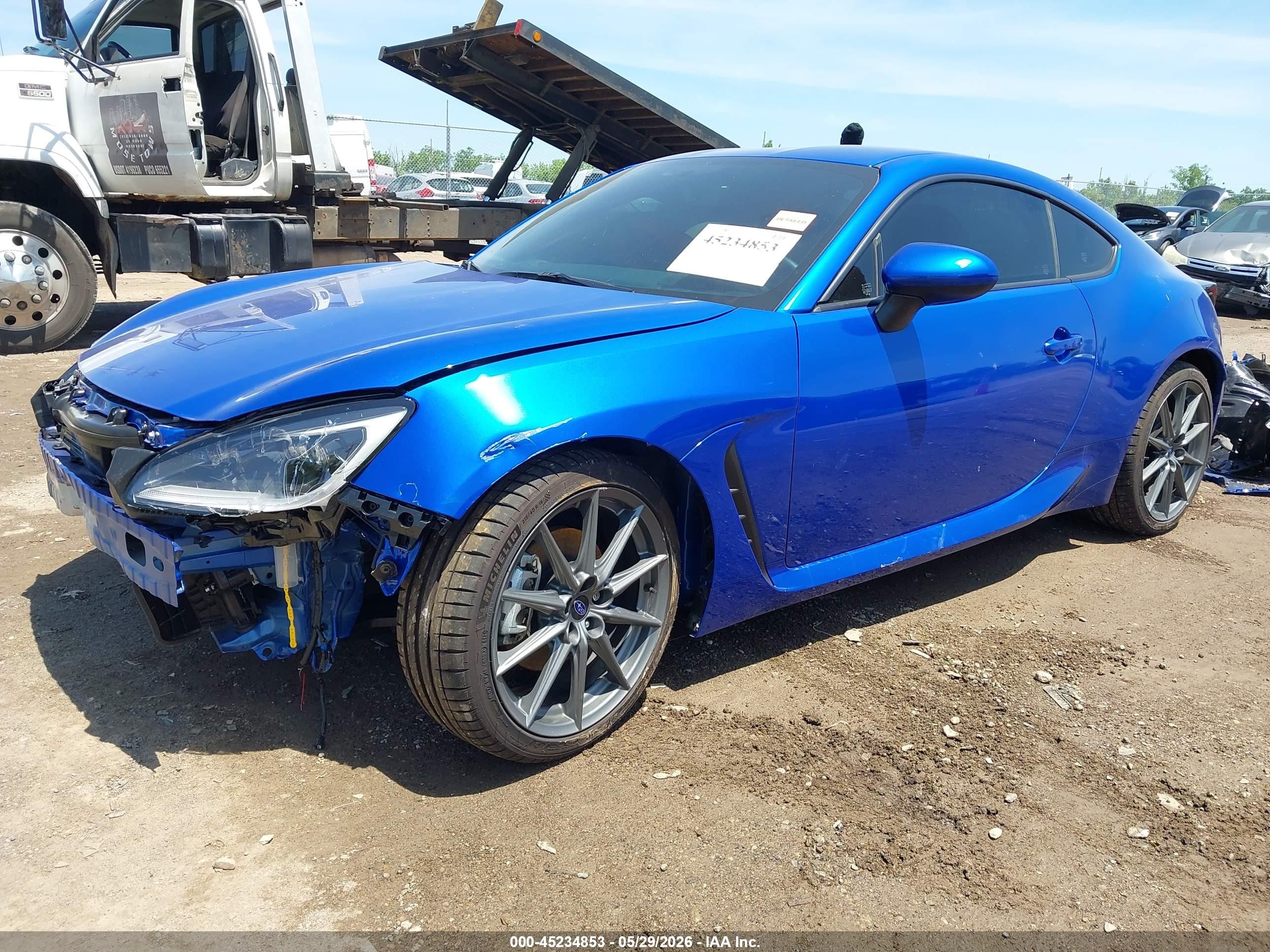 2025 Subaru Brz Limited Blue vin: JF1ZDBE10S9703286