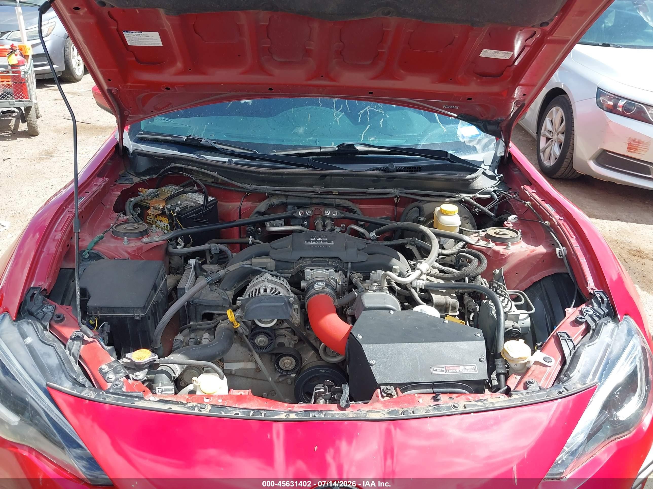 2017 Toyota 86   Red vin: JF1ZNAA18H8701958