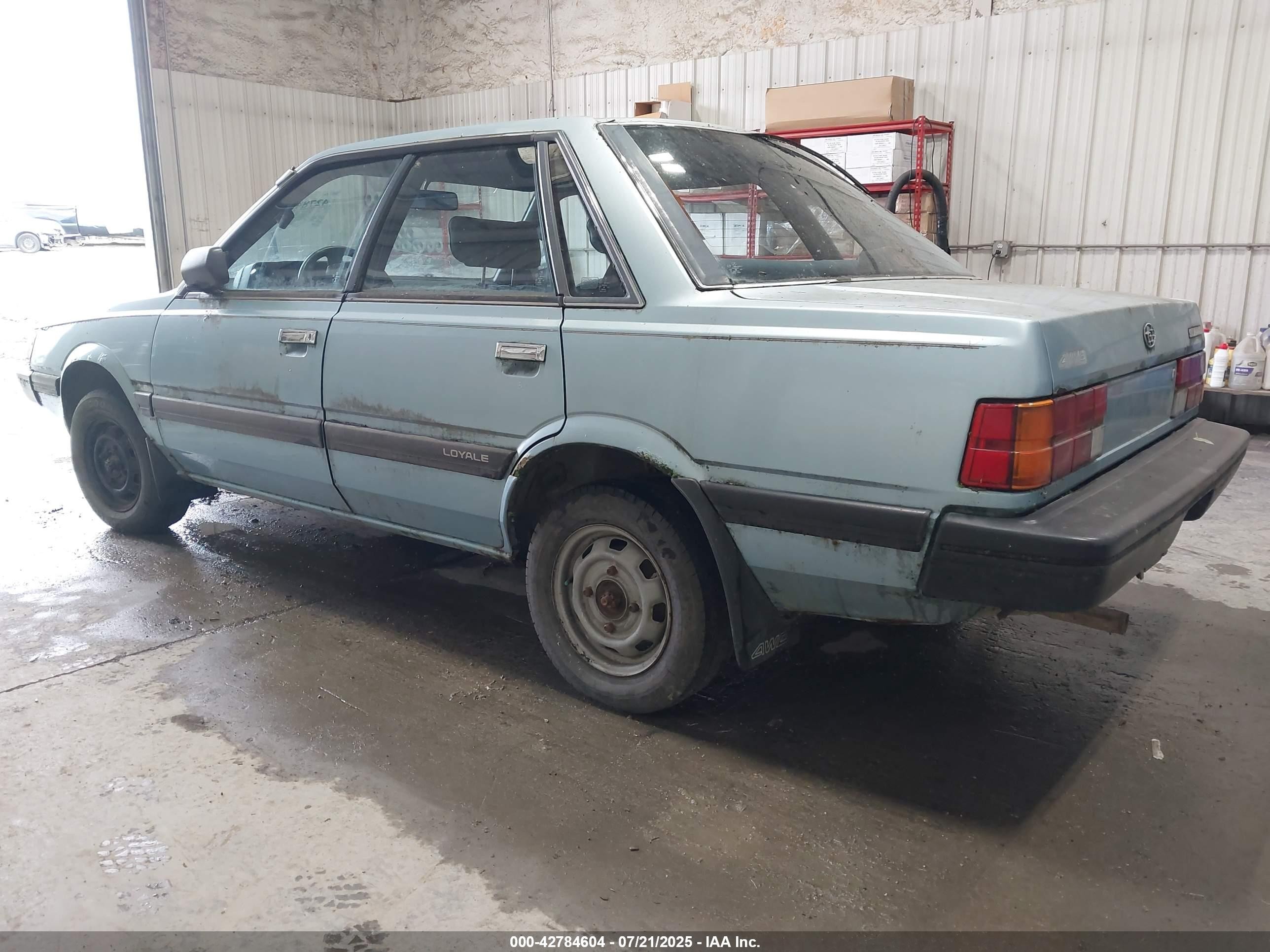 1991 Subaru Loyale   Blue vin: JF2AC52B6MF209724