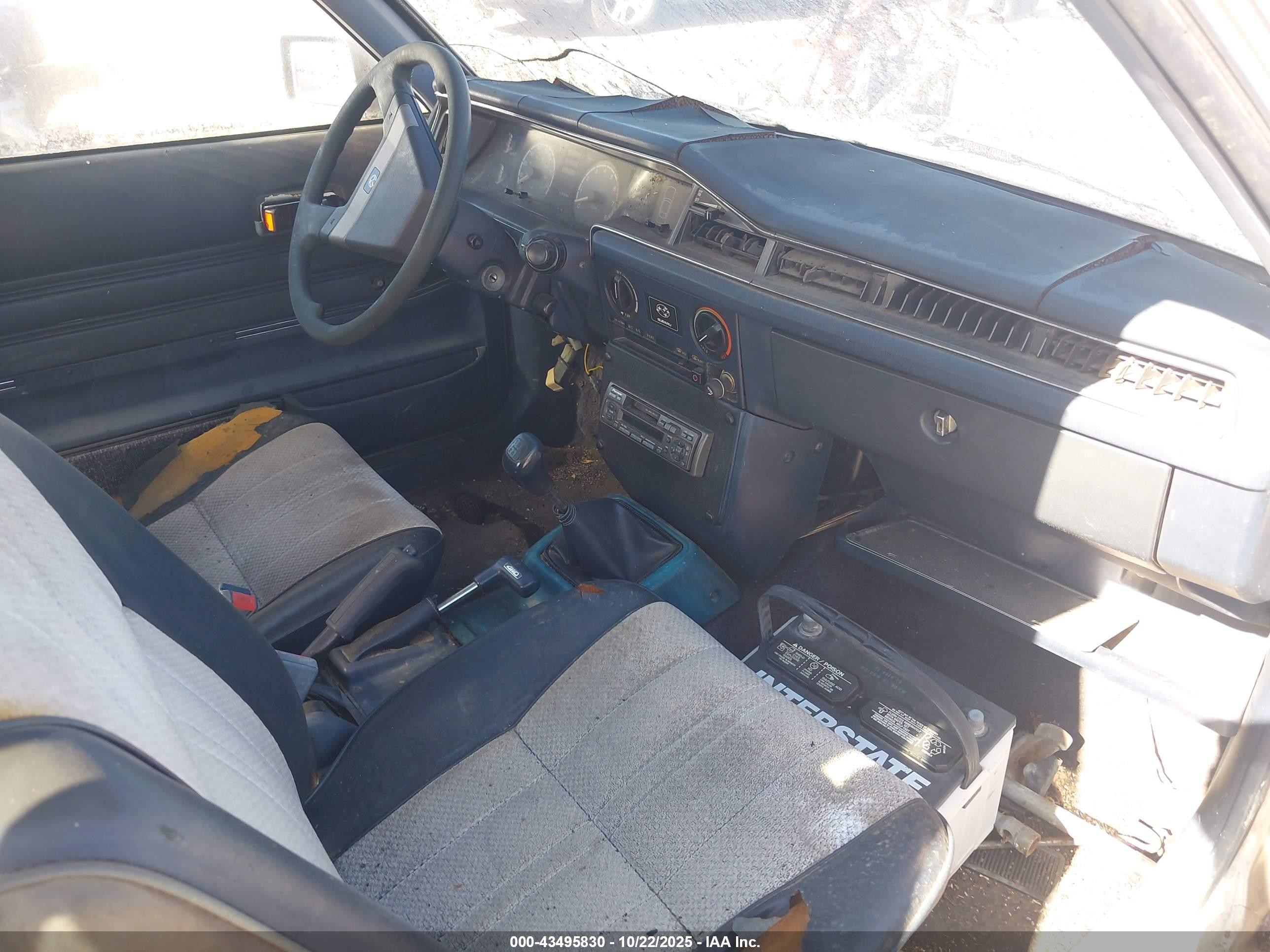 1984 Subaru Gl 4wd Silver vin: JF2AF53B7EE119463