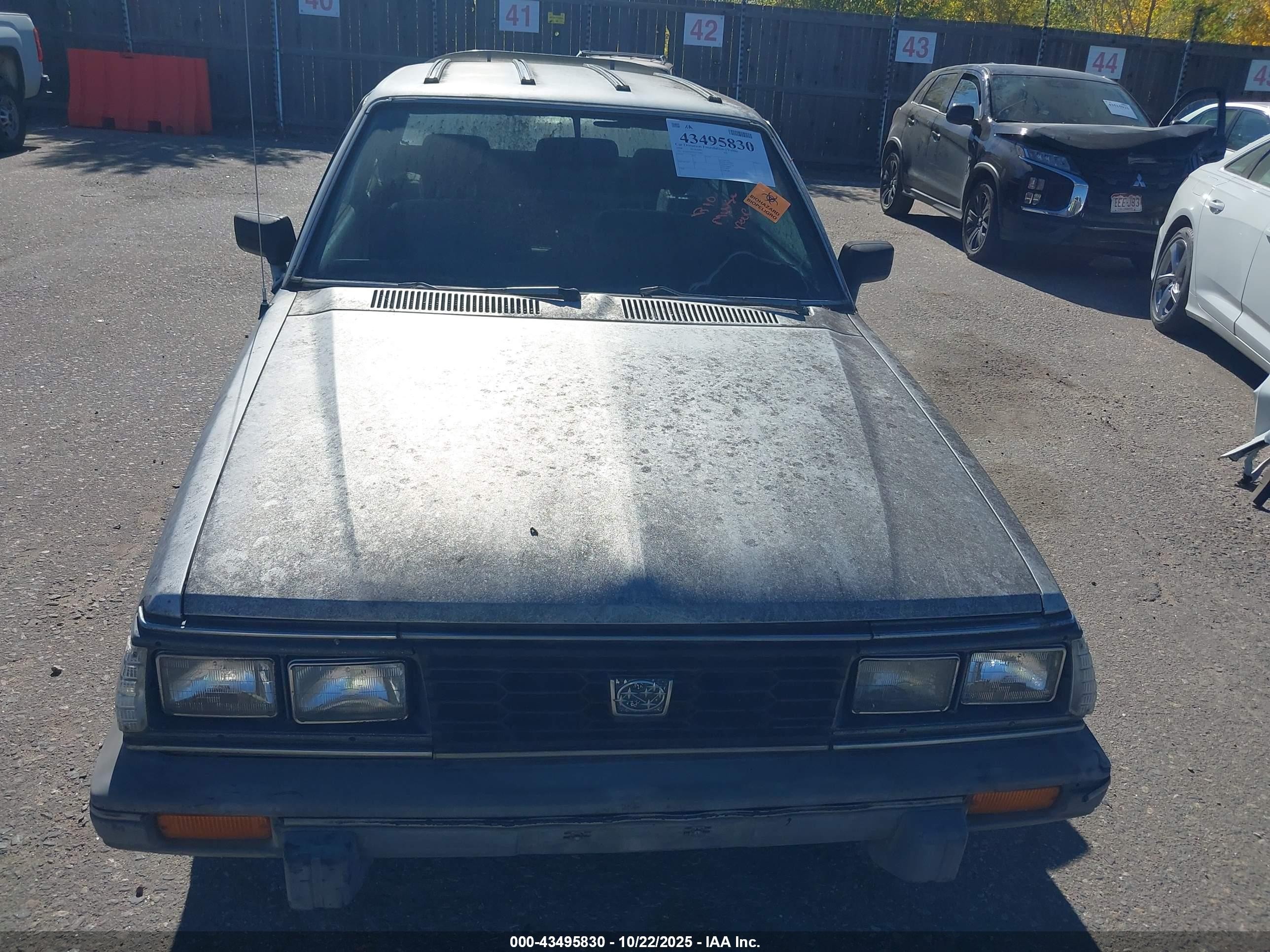 1984 Subaru Gl 4wd Silver vin: JF2AF53B7EE119463