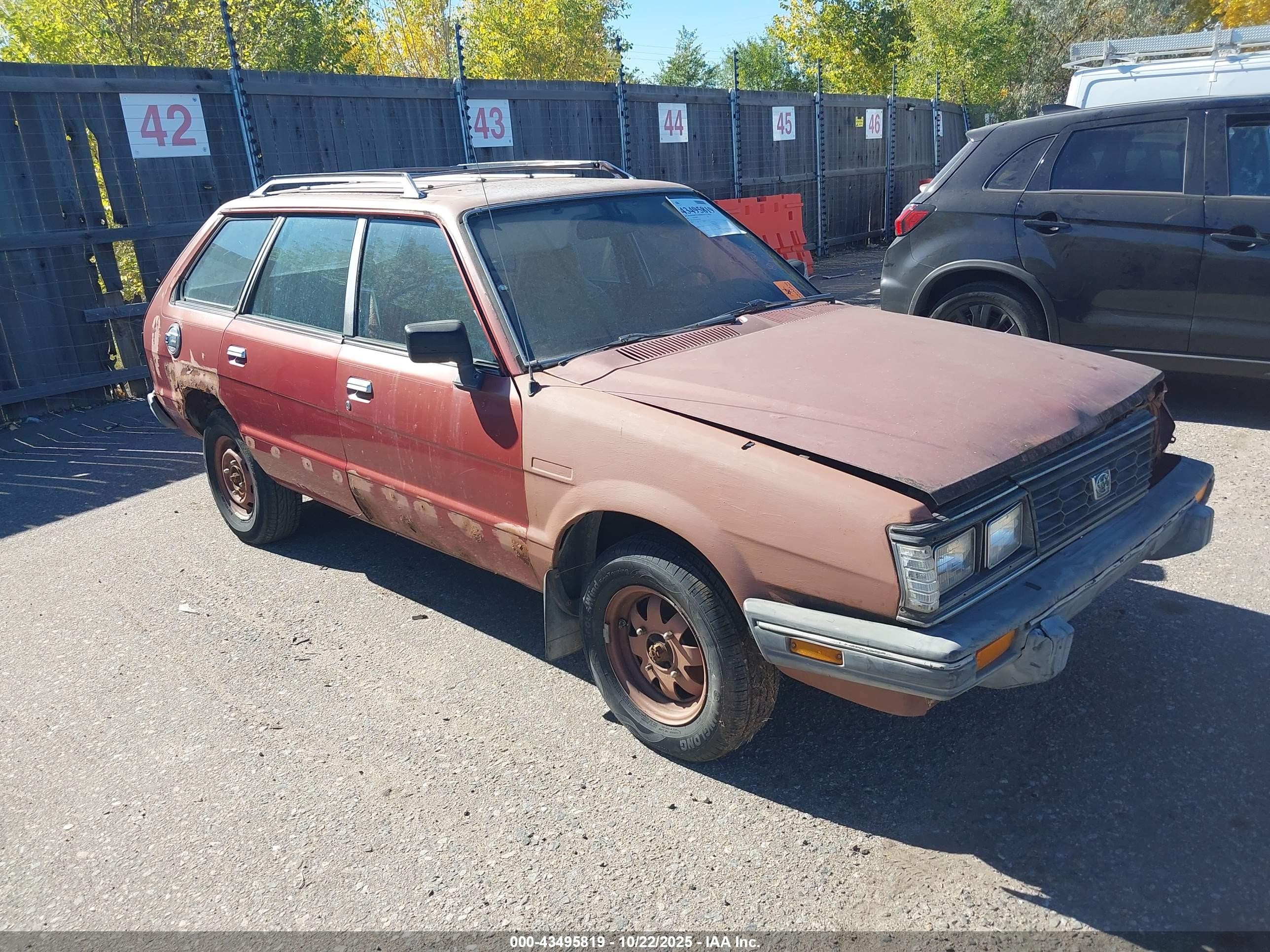 1984 Subaru Gl 4wd Красный vin: JF2AM53BXEE403546