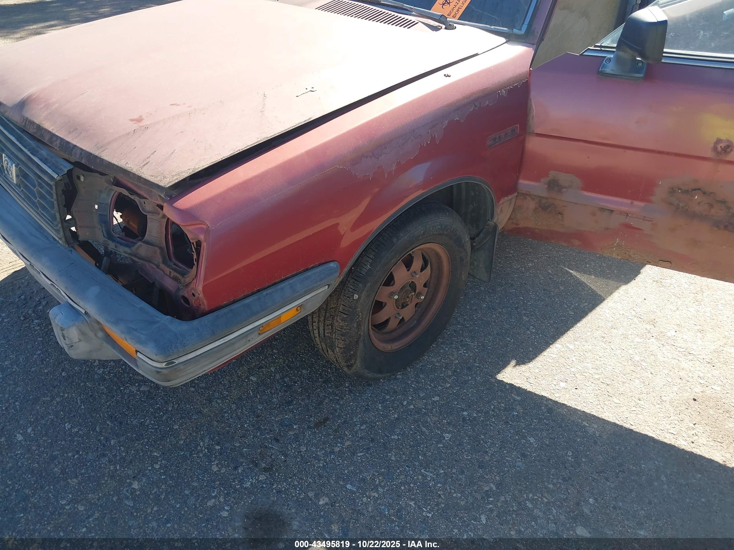 1984 Subaru Gl 4wd Red vin: JF2AM53BXEE403546