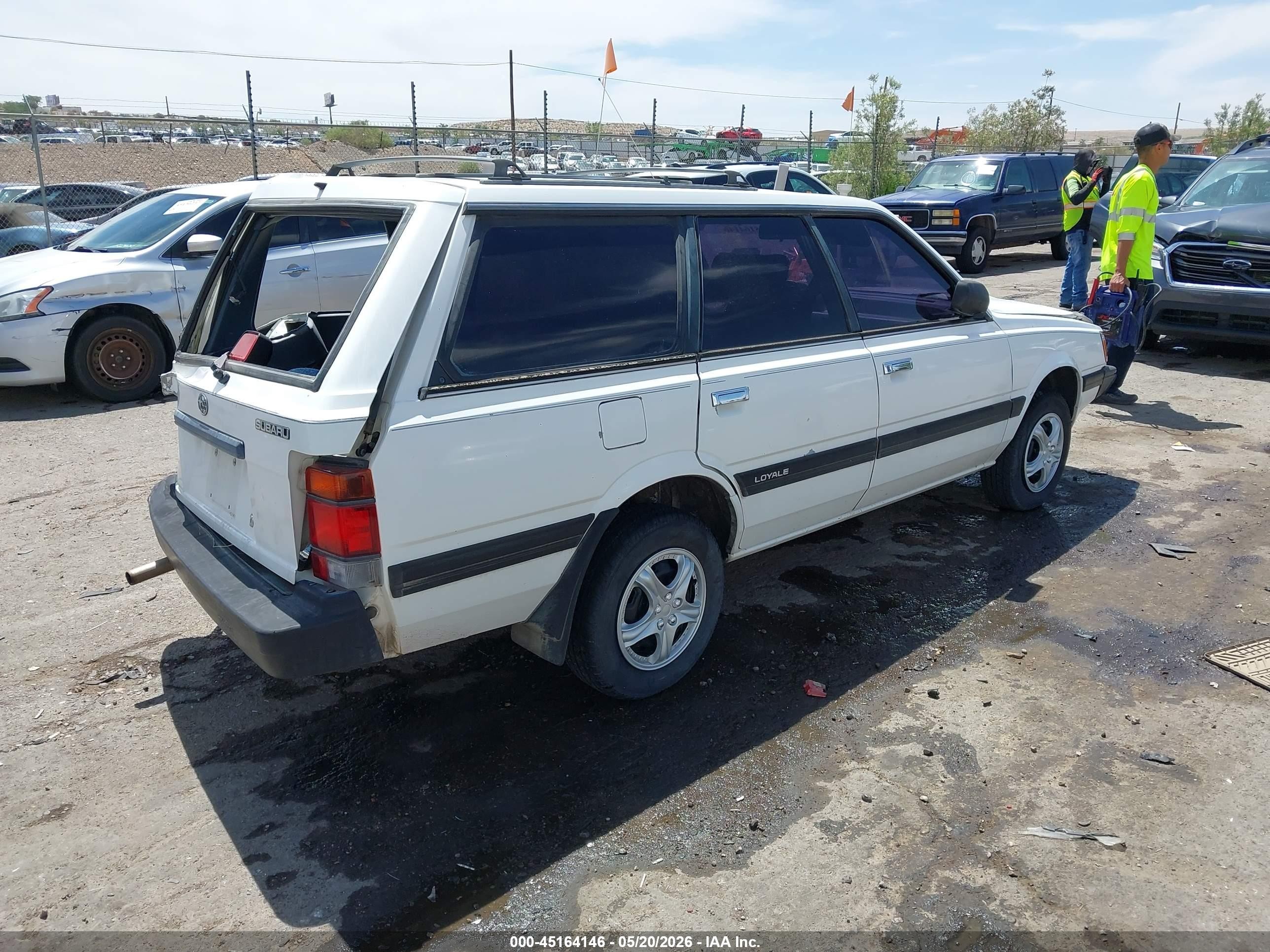 1993 Subaru Loyale White vin: JF2AN52B0PD411047