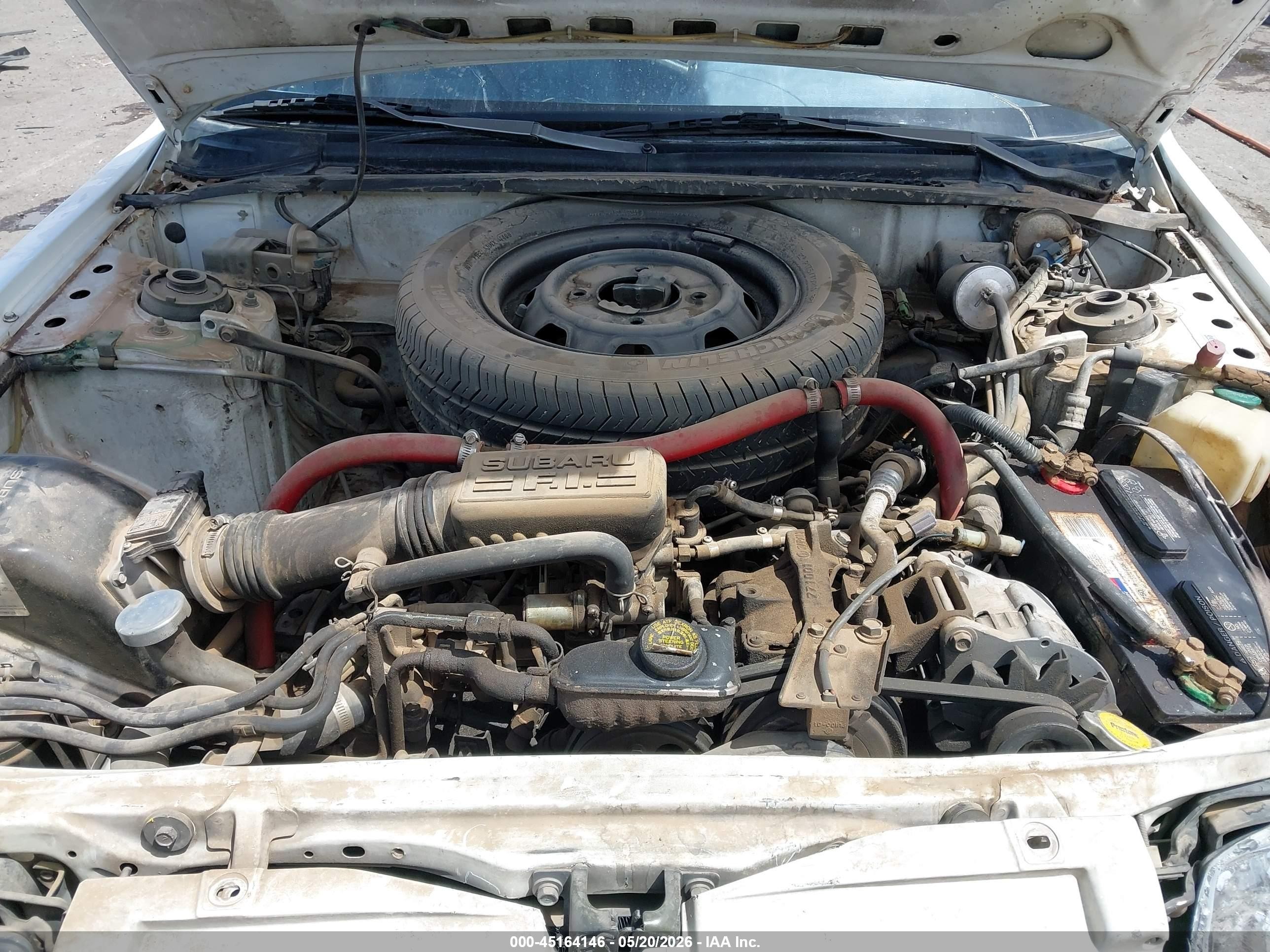 1993 Subaru Loyale White vin: JF2AN52B0PD411047