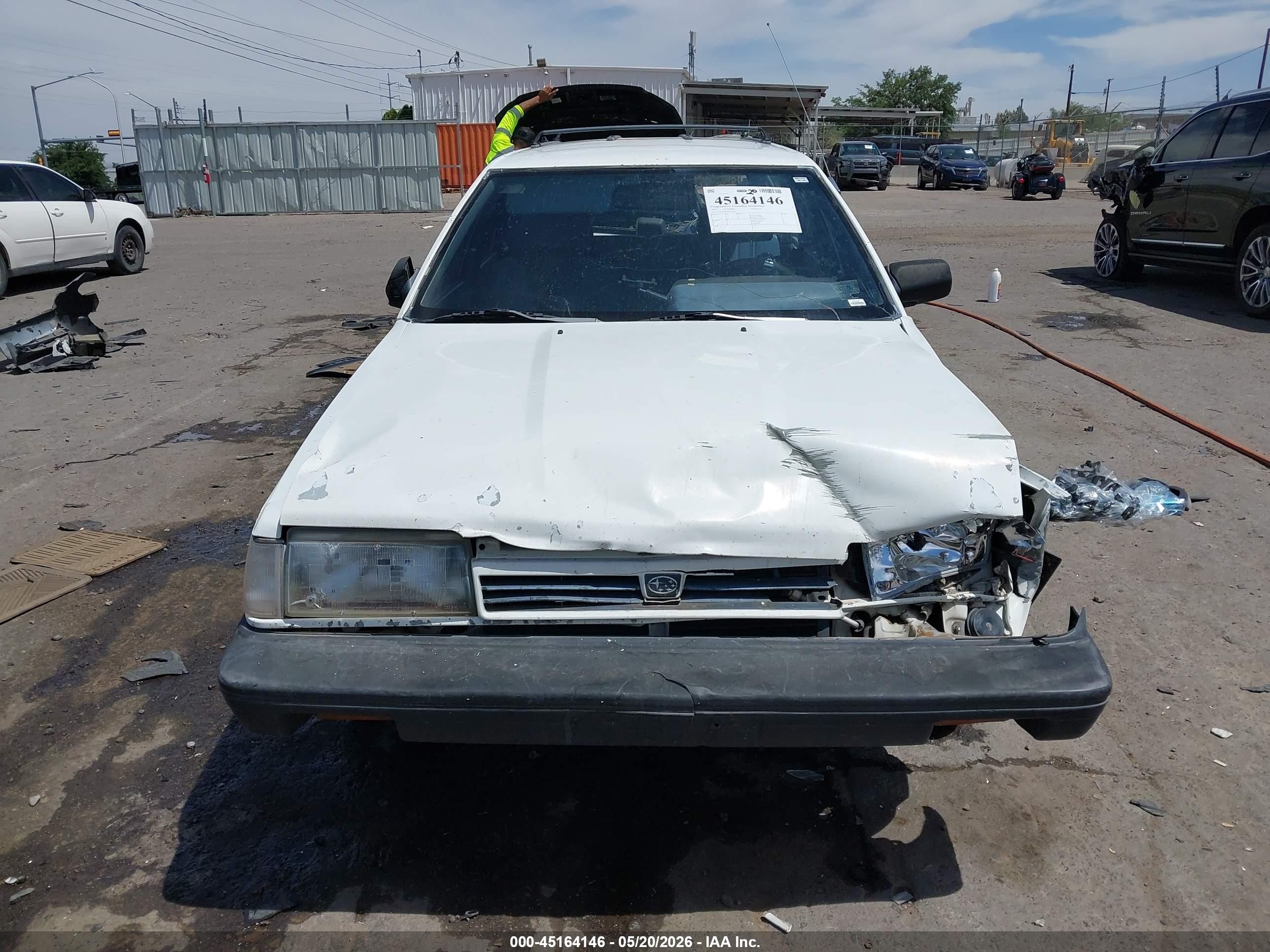 1993 Subaru Loyale White vin: JF2AN52B0PD411047