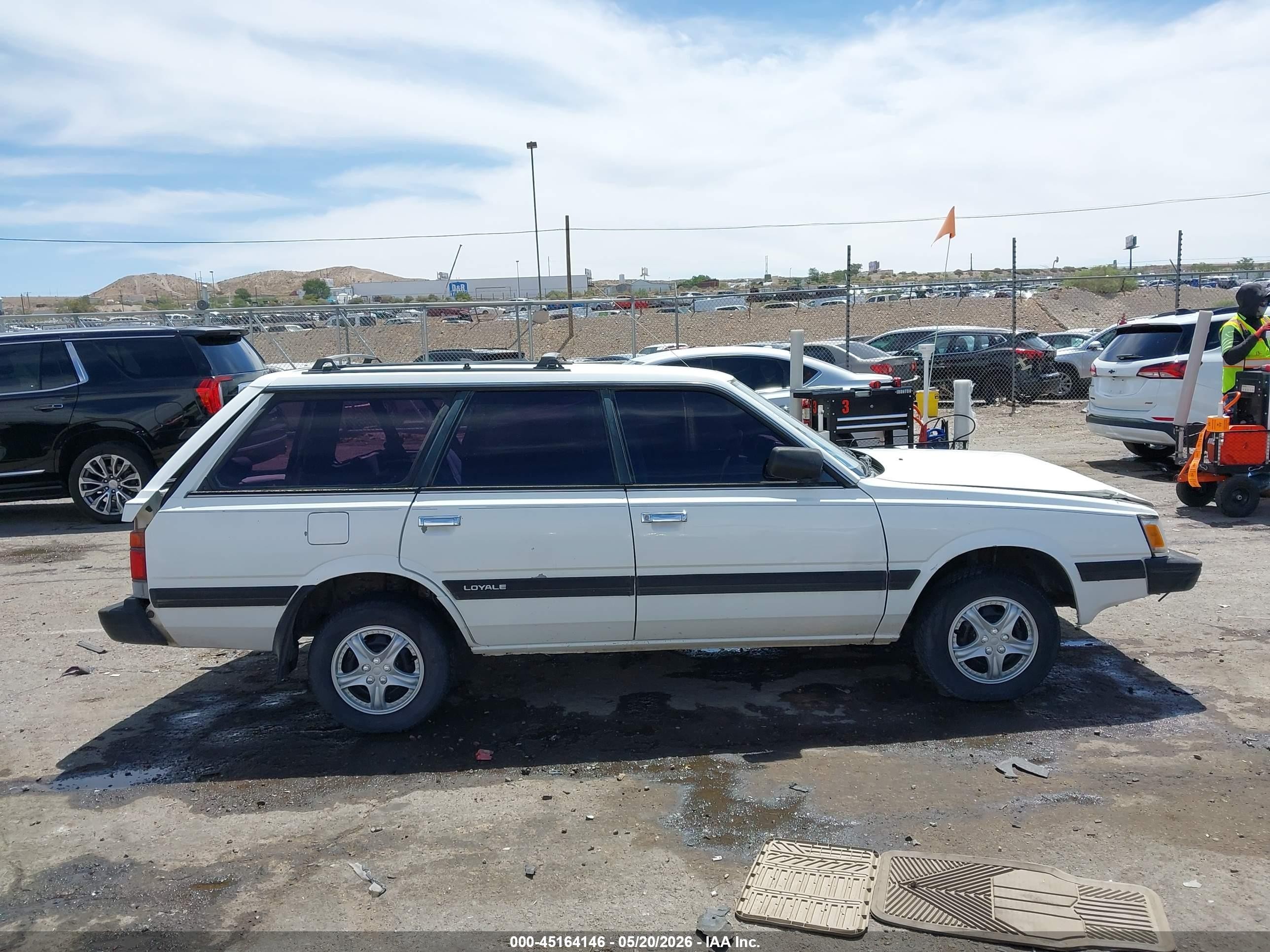 1993 Subaru Loyale White vin: JF2AN52B0PD411047