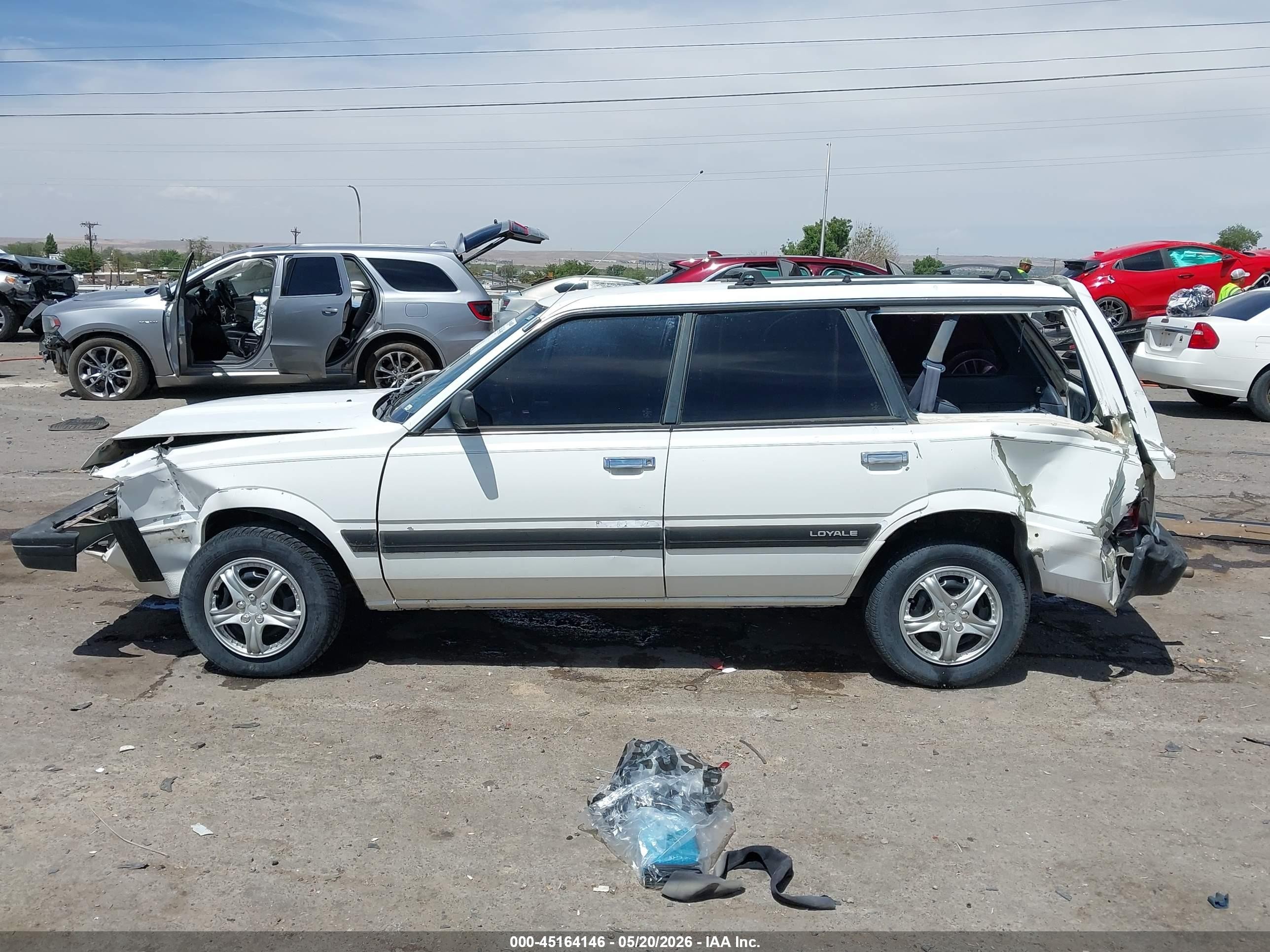 1993 Subaru Loyale White vin: JF2AN52B0PD411047